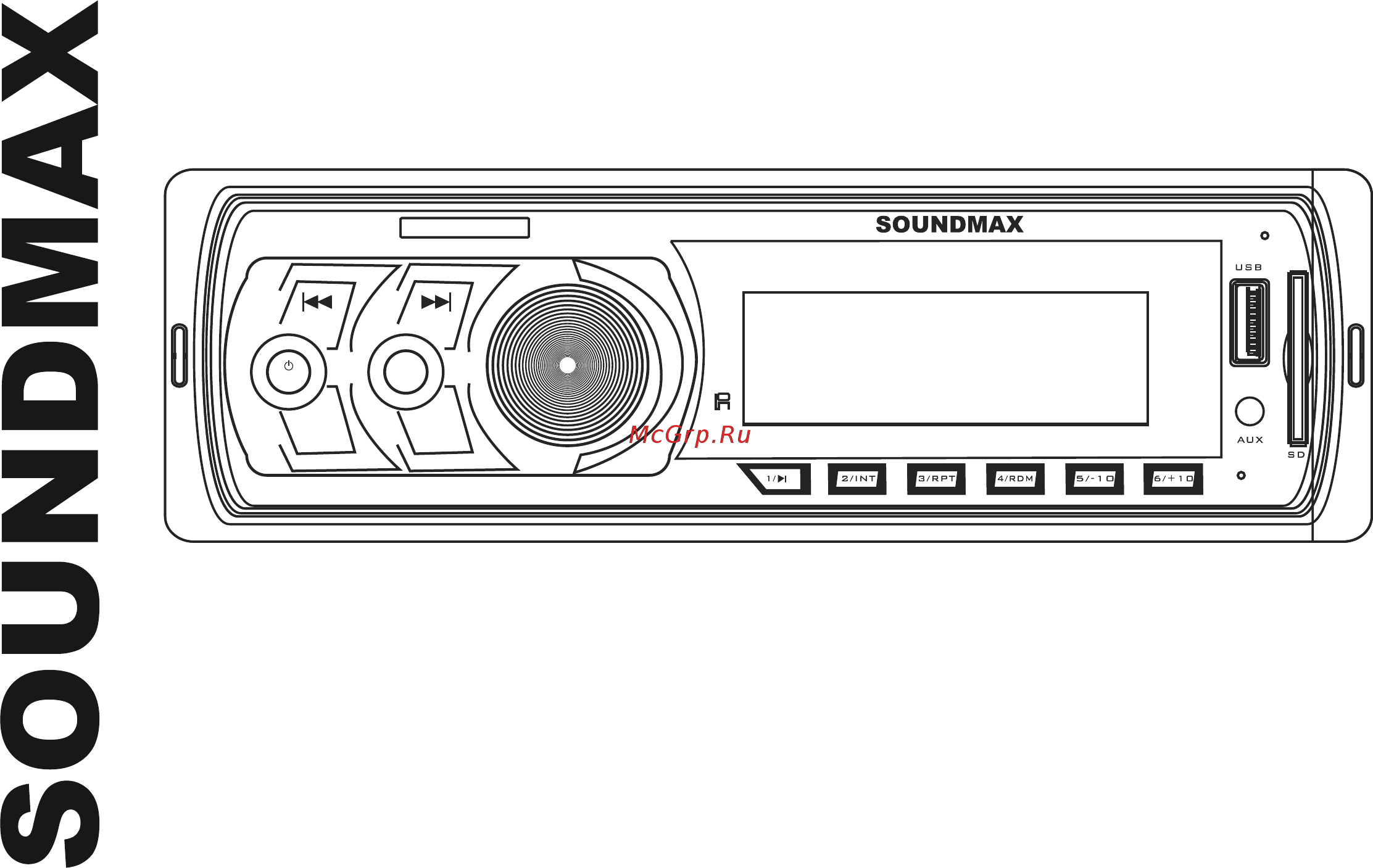 Soundmax SM-CCR3070F Black G Инструкция по эксплуатации онлайн