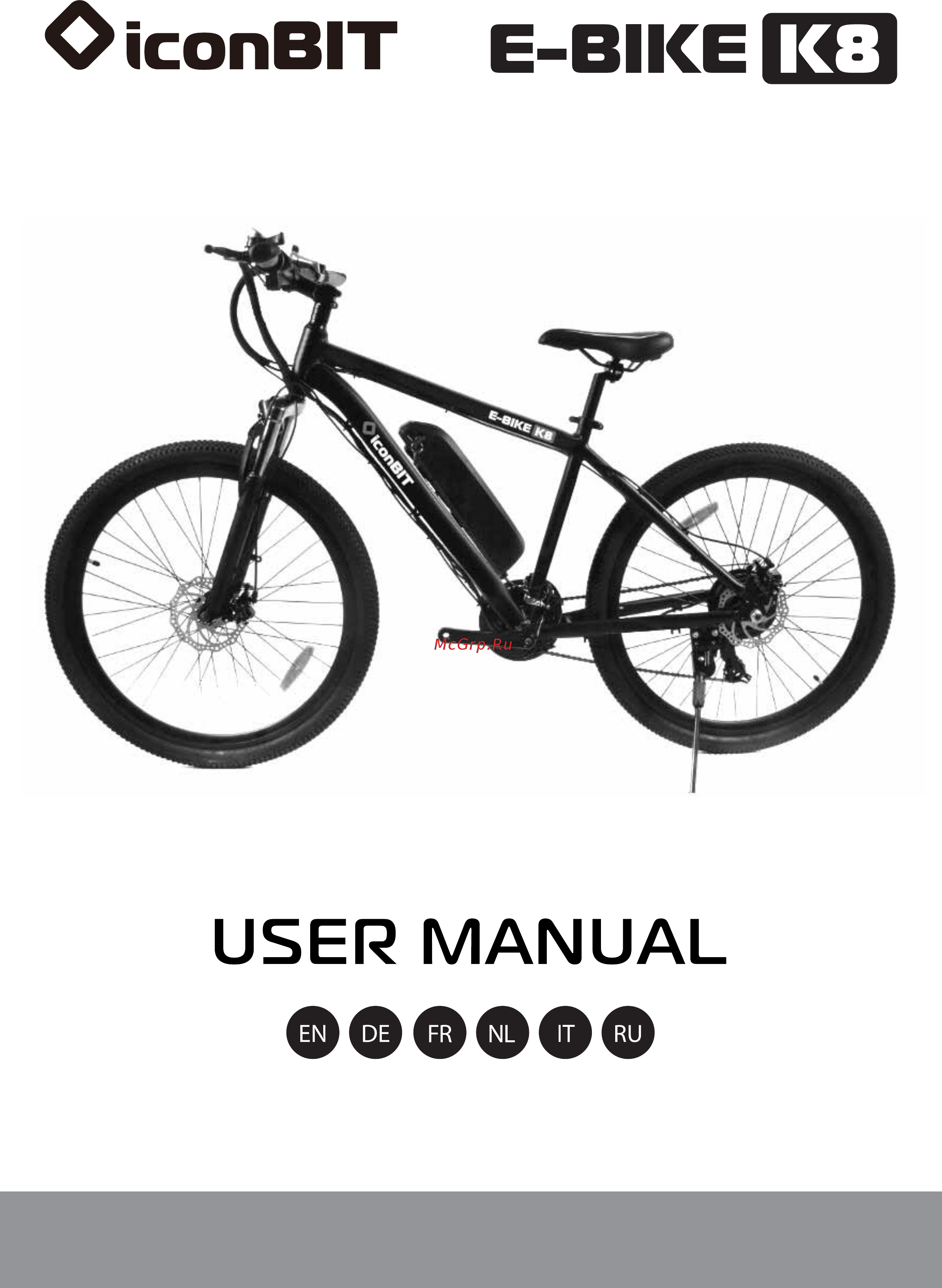 Iconbit E-Bike K8 Инструкция по эксплуатации онлайн