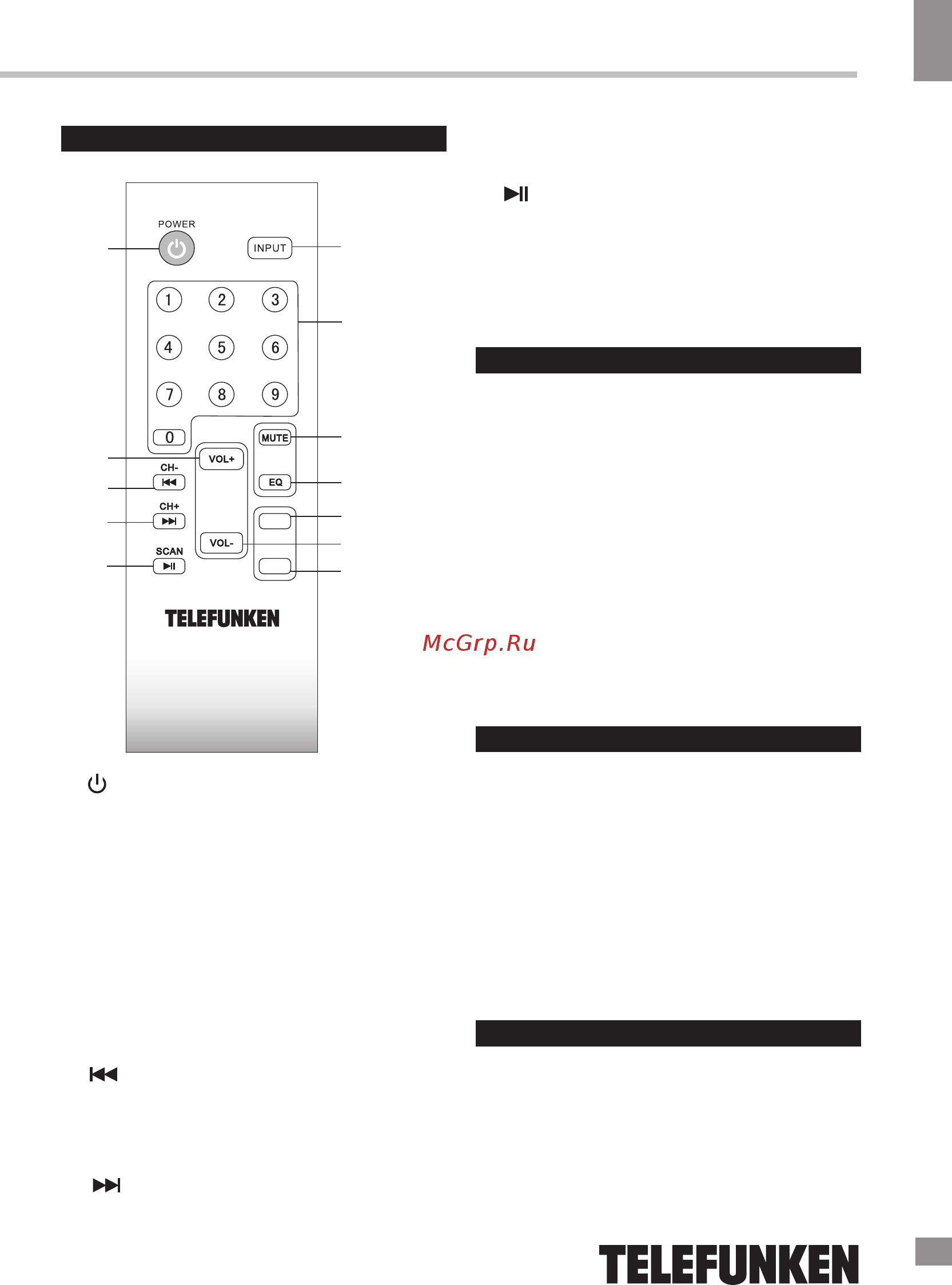 Telefunken TF-MSM2.103 Black [4/18] Instruction manual