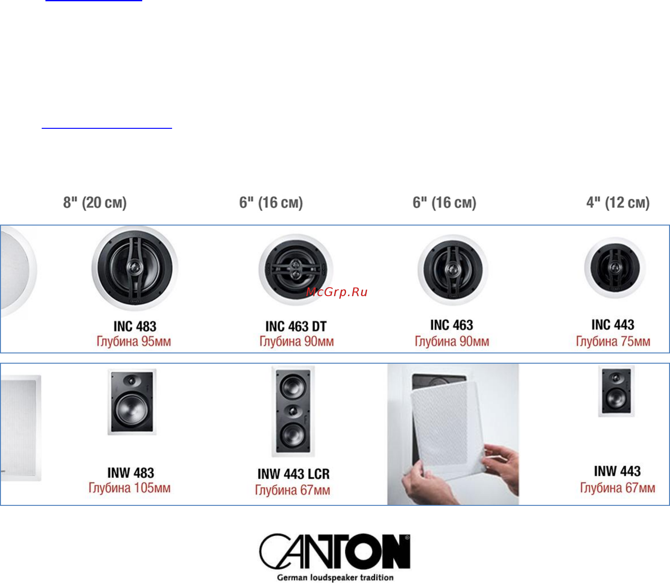 Canton InCeiling 463 DT White [6/6] Воспроизведение