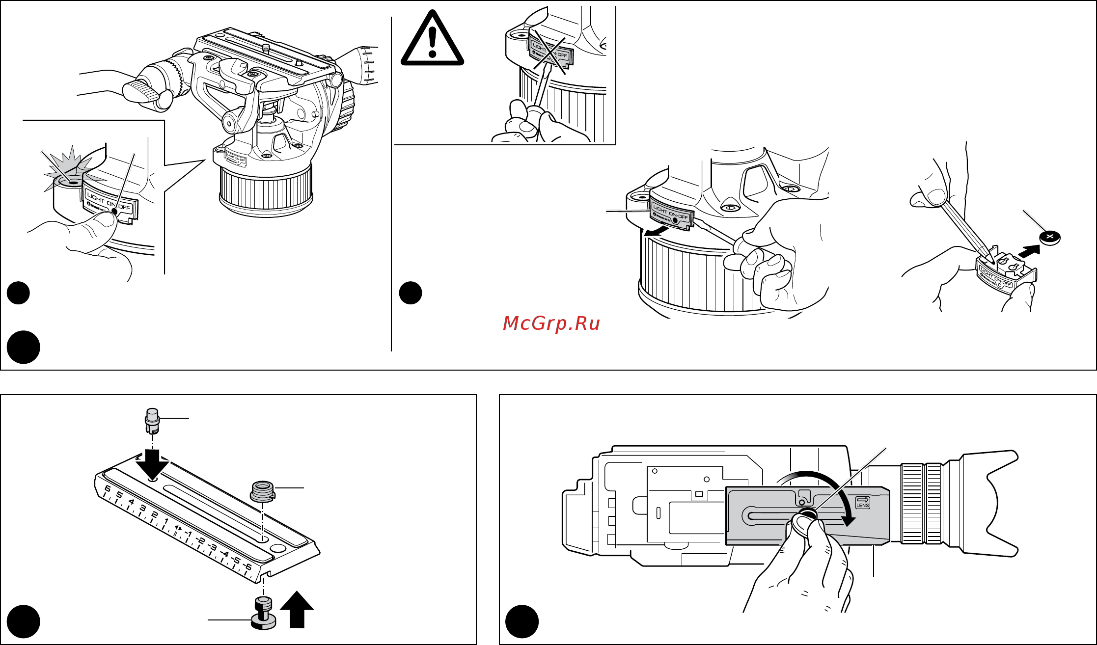 Manfrotto MVKN8CTALL (536 с видеоголовой MVHN8AH) Инструкция по эксплуатации онлайн [5/50] 345401