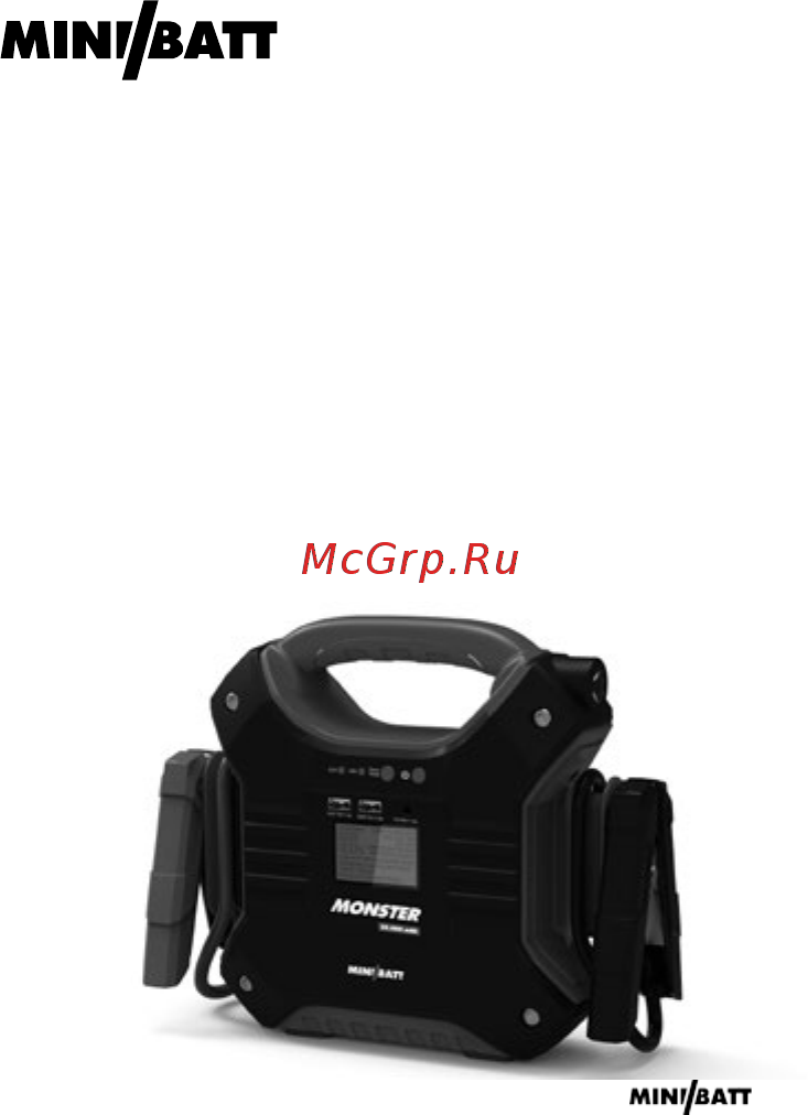 MiniBatt MONSTER 24 (MB-MONS) Инструкция по эксплуатации онлайн