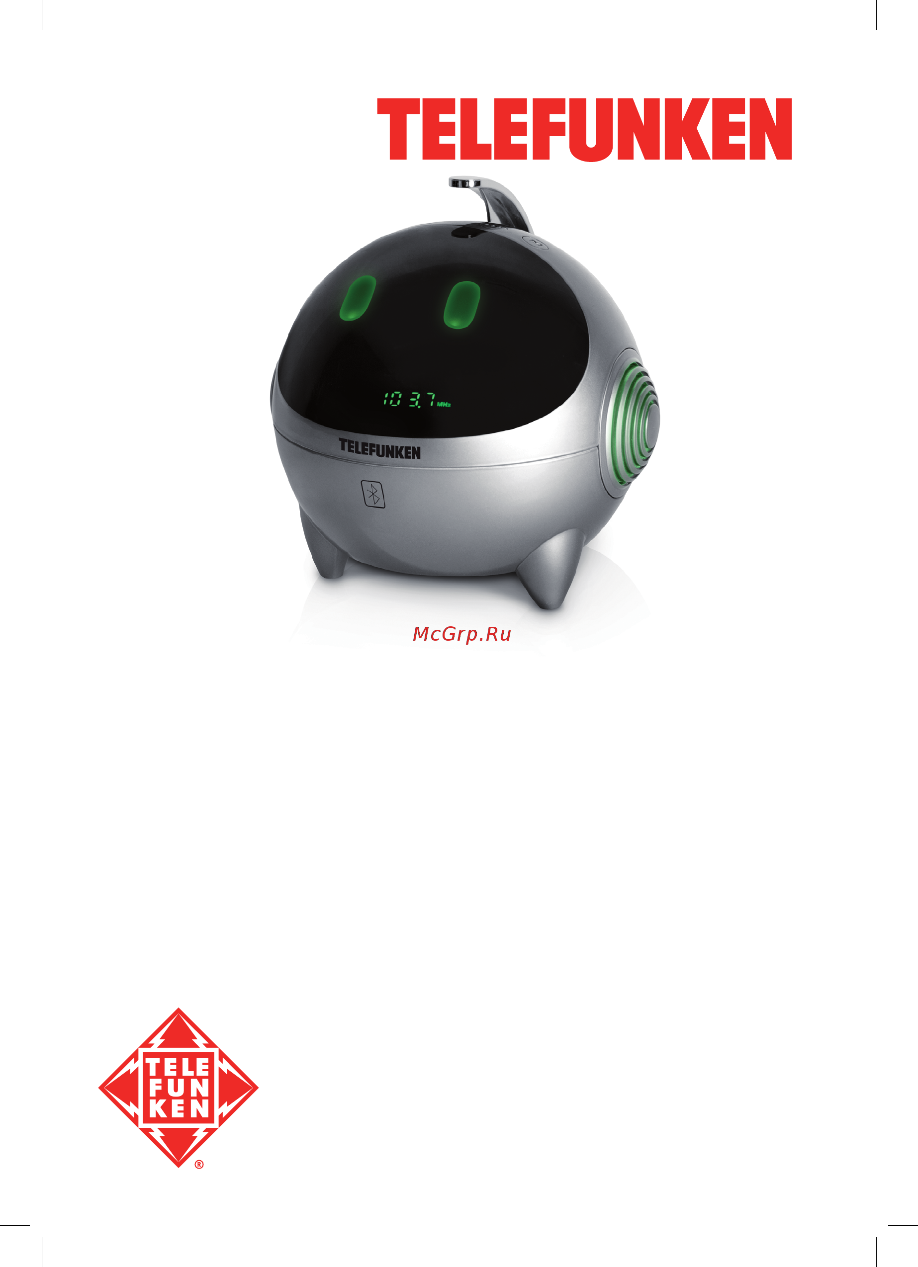 Telefunken TF-1634UB White/Blue Инструкция по эксплуатации онлайн