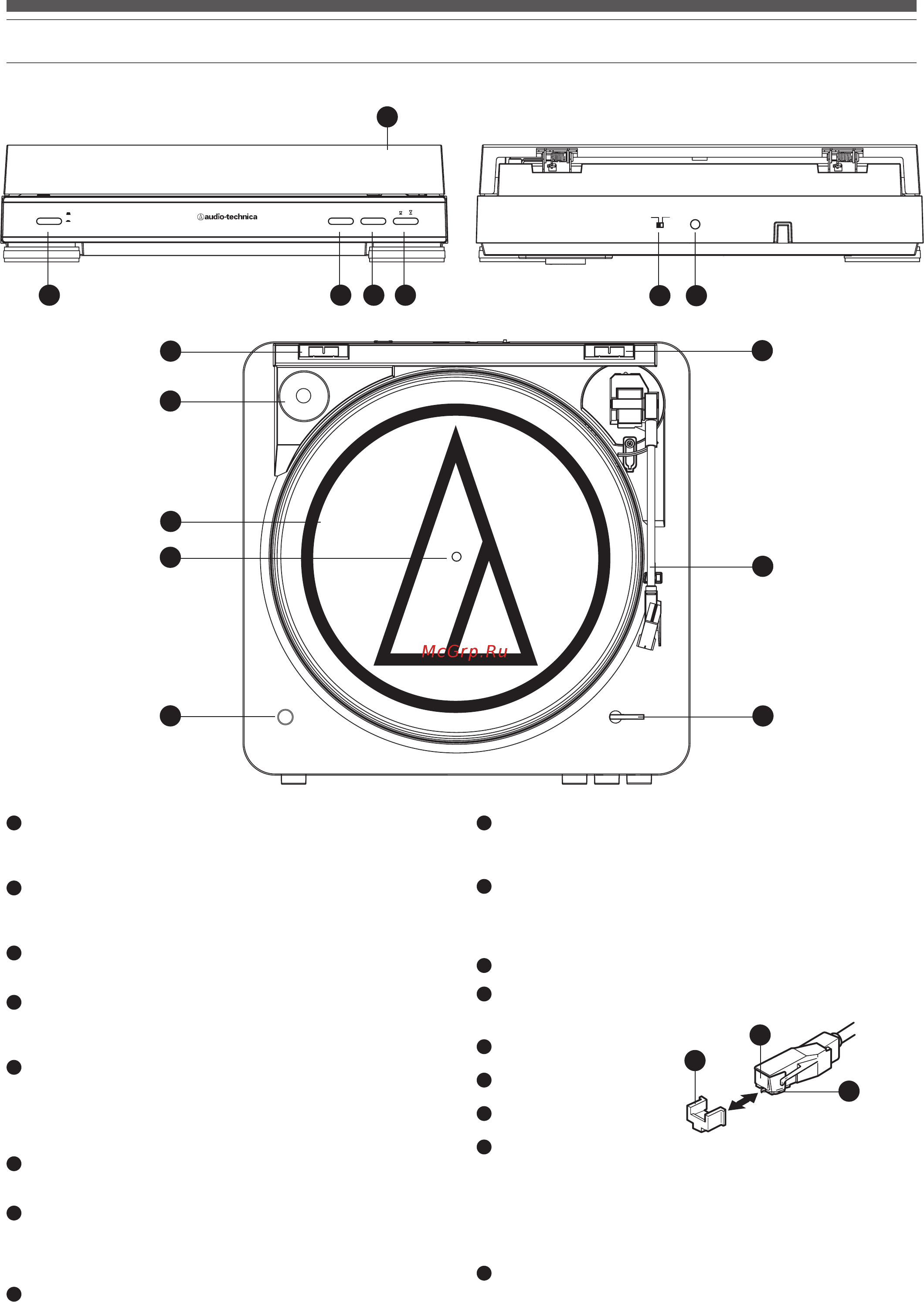 Audio-Technica AT-LP60SPBT-BK [17/56] Grundfunktionen