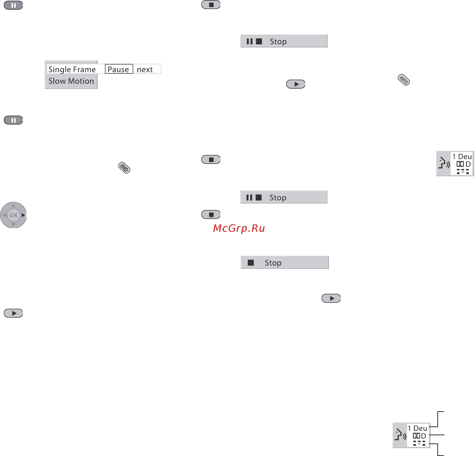 Loewe Xemix 6222 PS A20 [16/35] Работа с dvd дисками основные операции