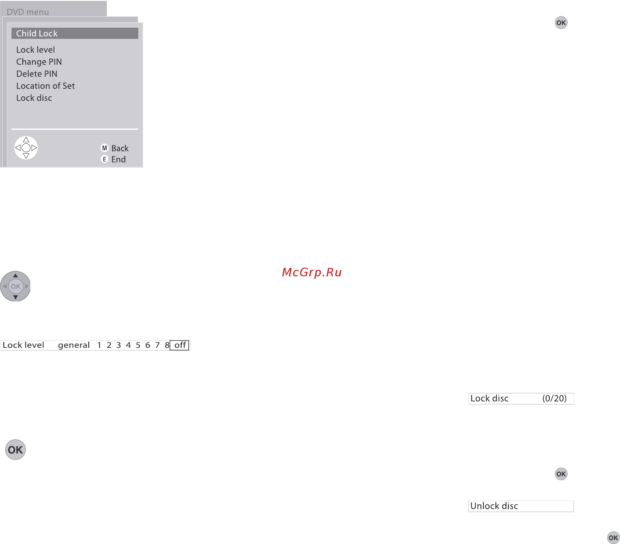 Loewe Xemix 6222 PS A20 [28/35] Функция замок от детей