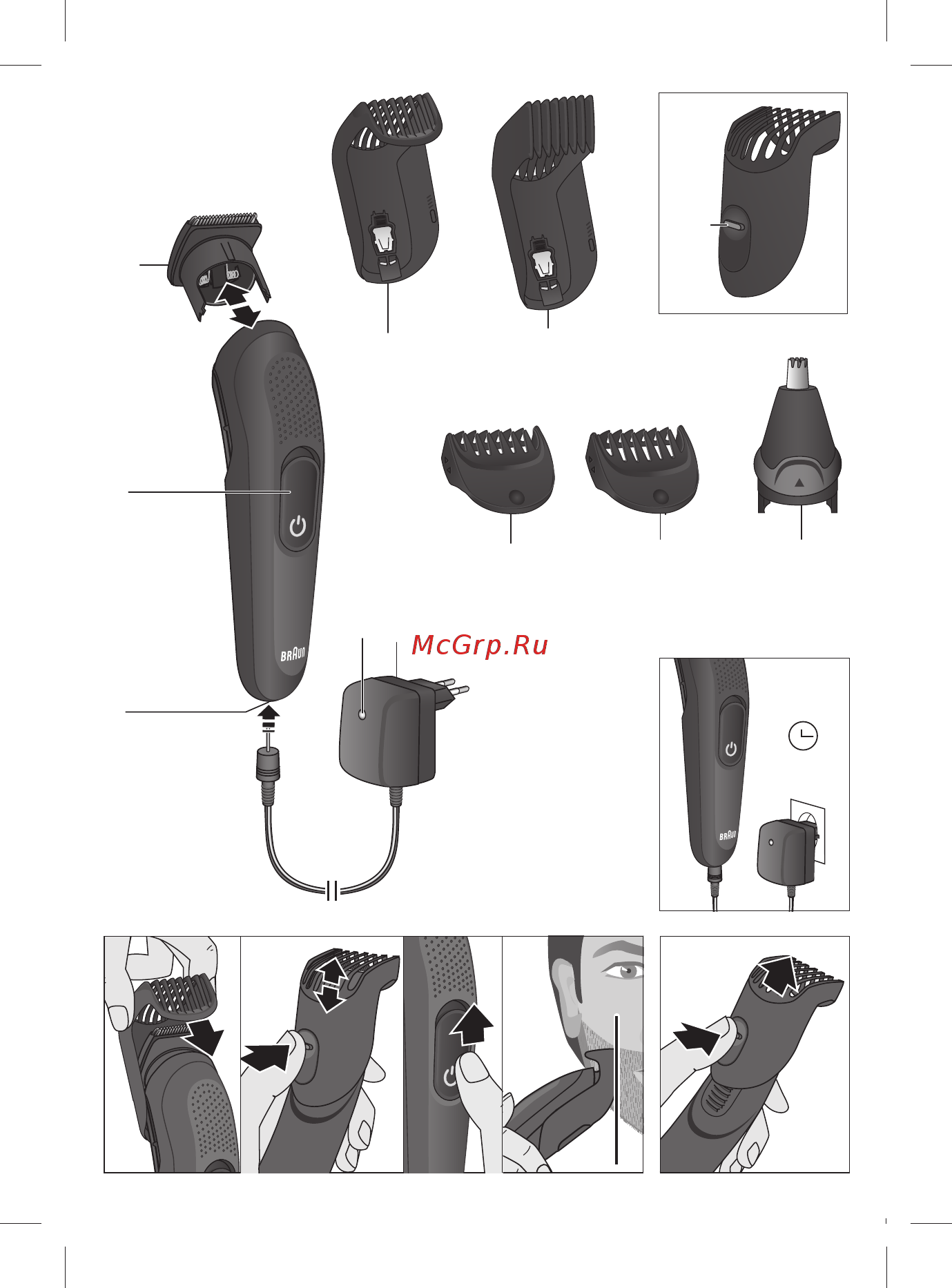 Braun MGK3020 Black Инструкция по эксплуатации онлайн [3/64] 581519