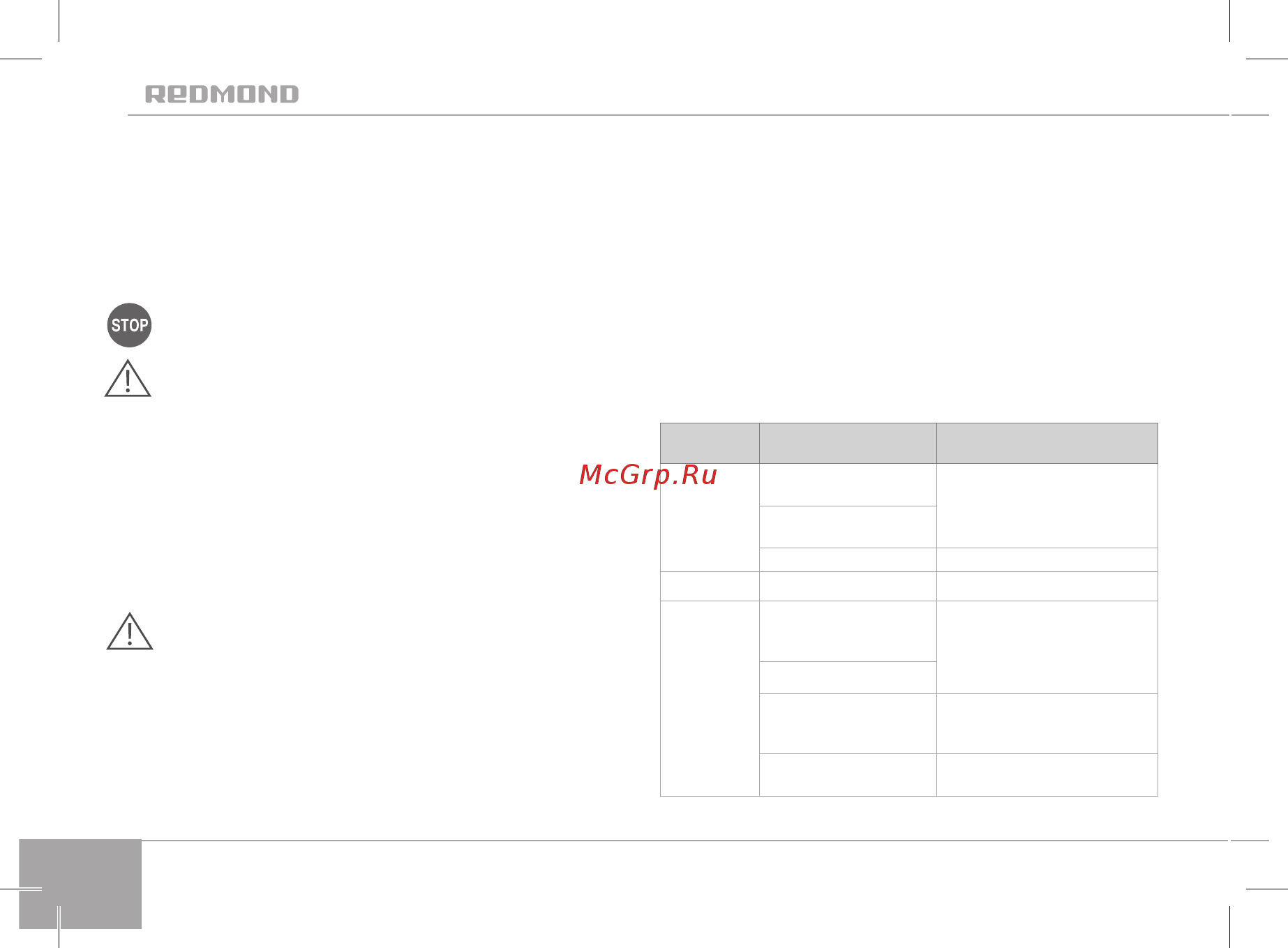 Redmond RCM-M1505S-E [12/16] Металлический фильтр является расходным материа лом и при необходимости его можно заказать по тел 8 800 200 77 21 служба поддержки пользователей