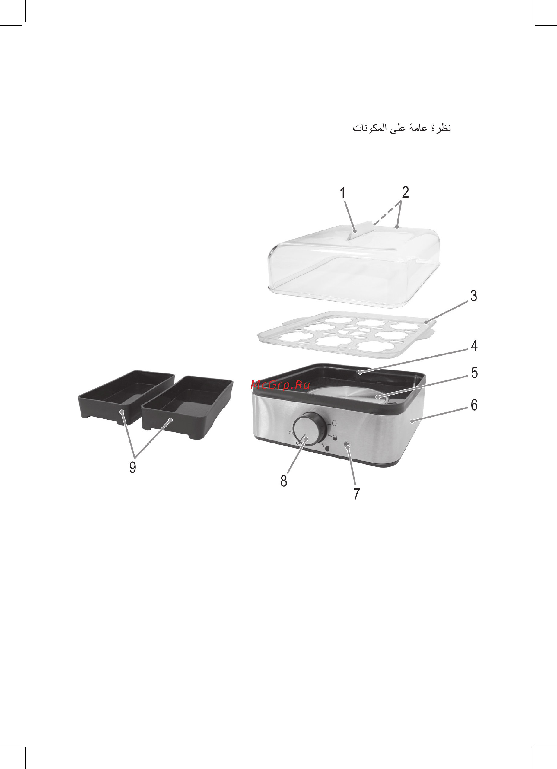 ProfiCook PC-EK 1084 (501084) [2/10] Übersicht der bedienelemente