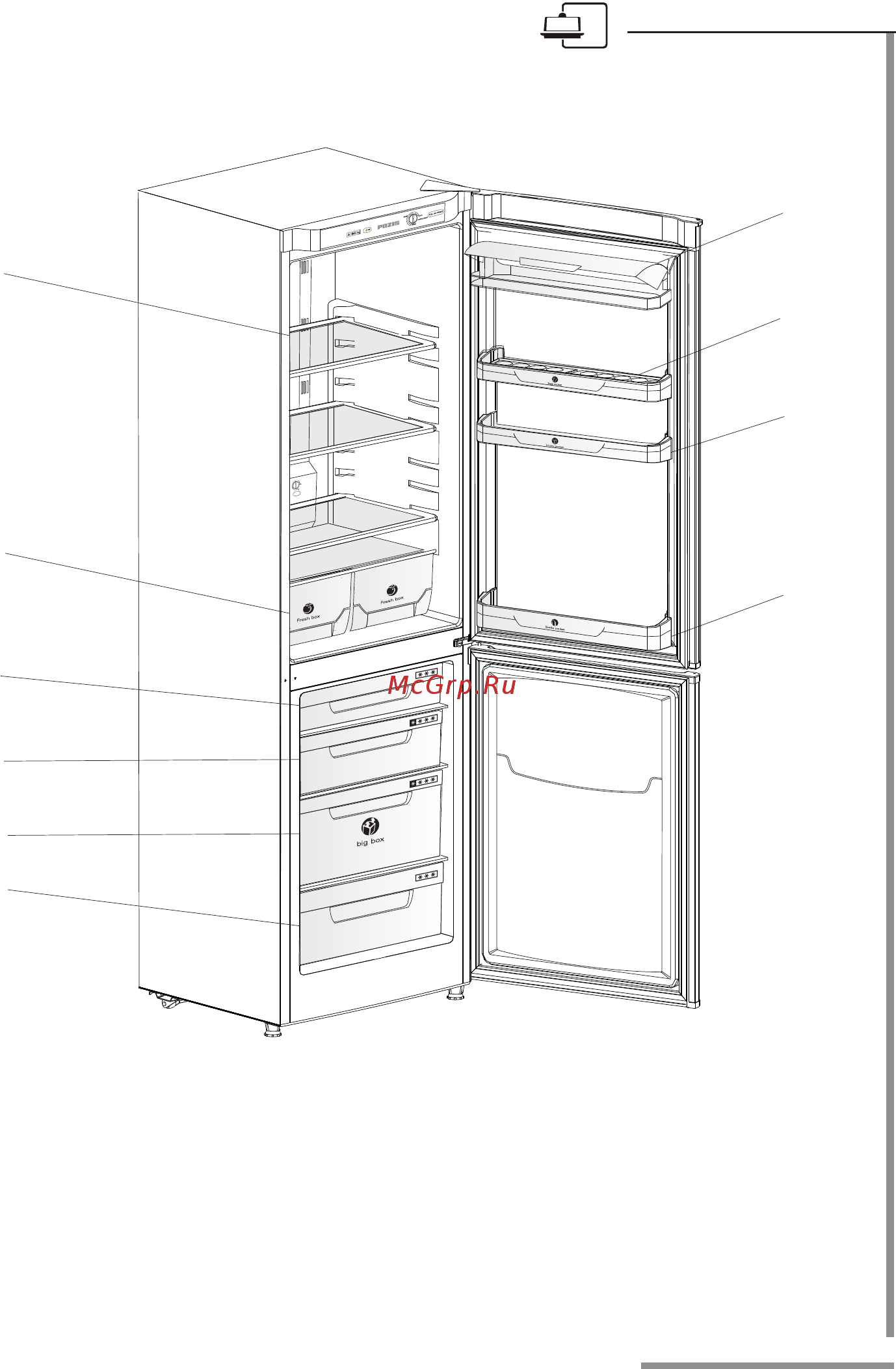 Pozis RK FNF-170 White/Silver Инструкция по эксплуатации онлайн [7/28] 346238