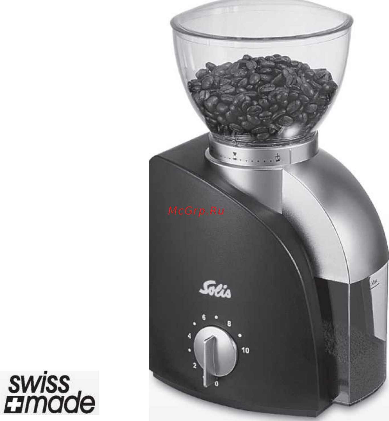 Solis Scala Coffee Grinder Black Инструкция по эксплуатации онлайн
