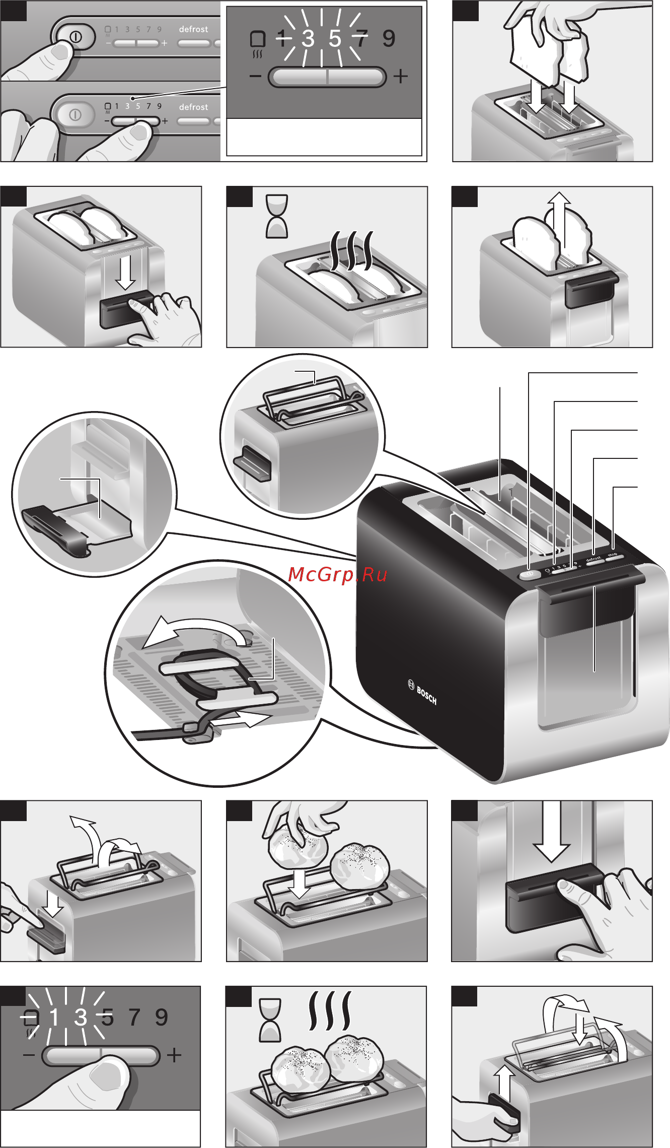 Bosch TAT8613 Styline [2/8] 1 2 3 4 5