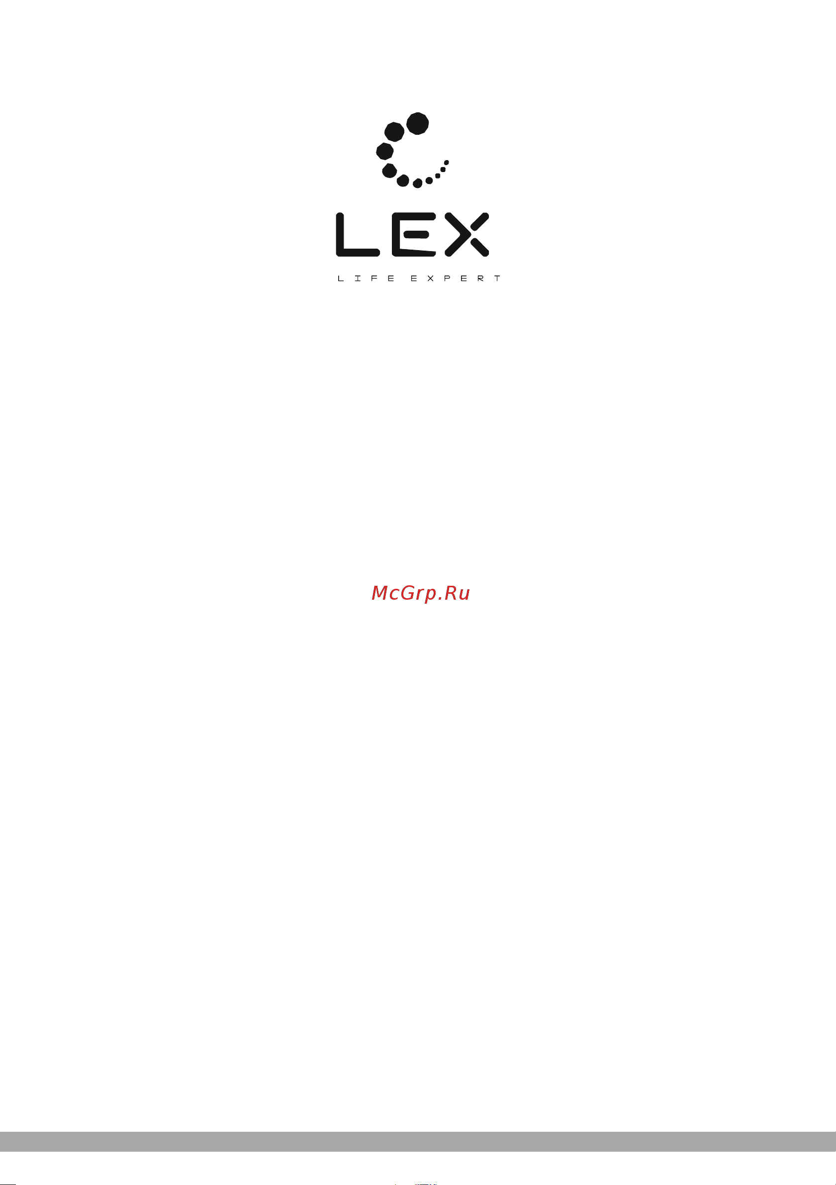Lex TOUCH ECO 600 BLACK Инструкция по эксплуатации онлайн