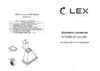 Lex VERONA 900 WHITE Инструкция по эксплуатации