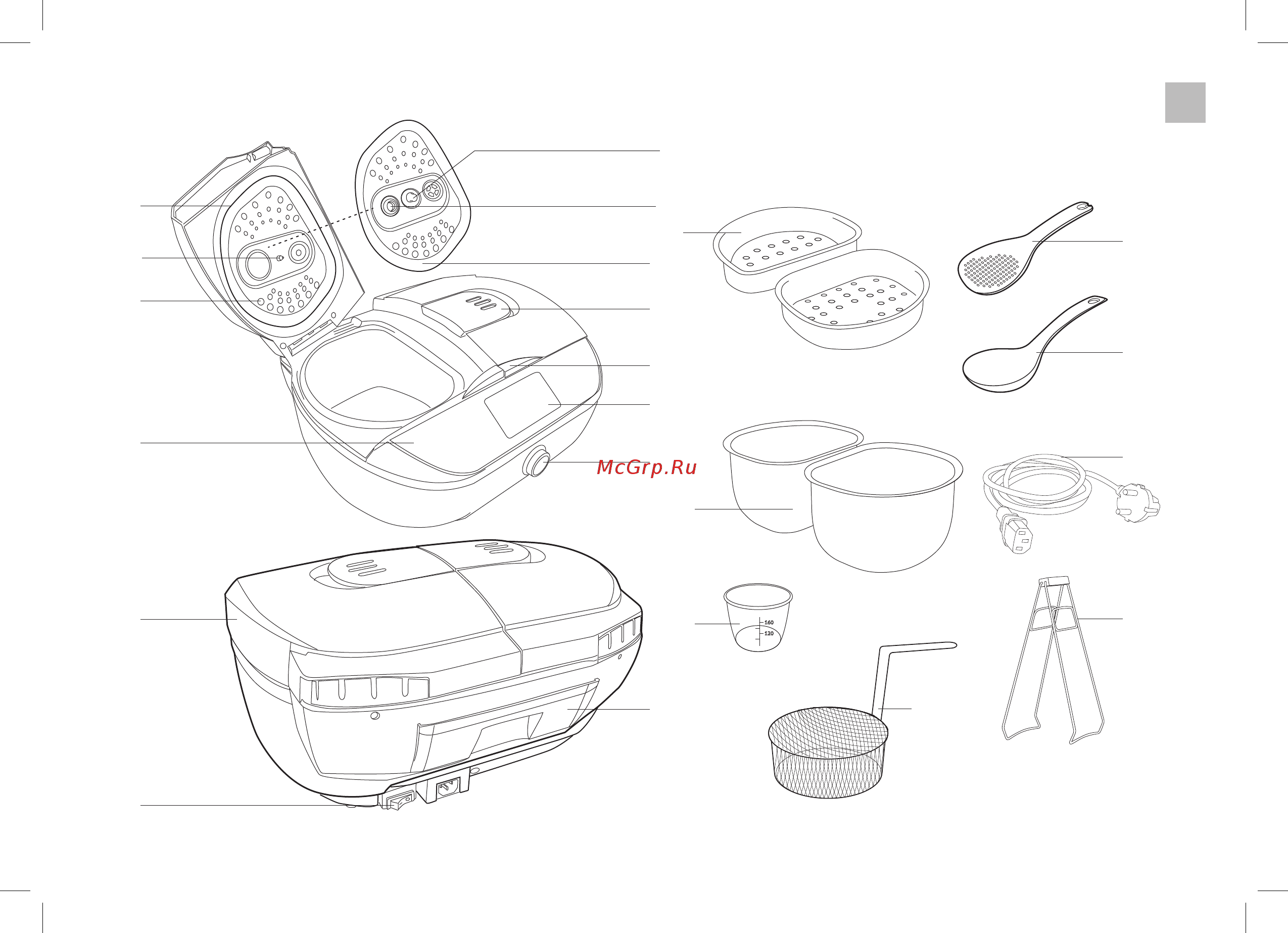 Redmond SkyCooker RMC-CBD100S с двумя чашами, управление со смартфона Инструкция по эксплуатации онлайн [3/24] 585828