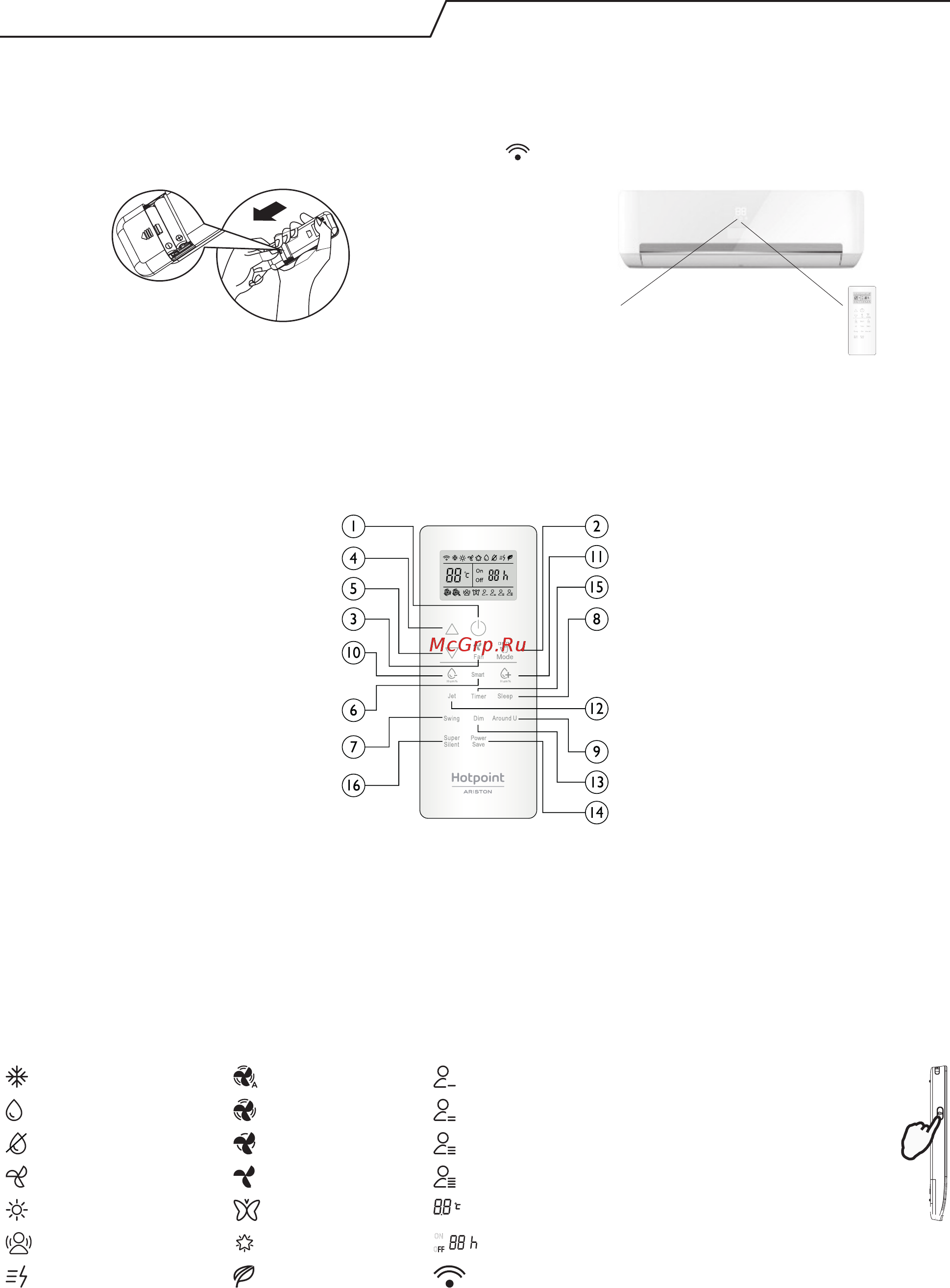 Hotpoint-Ariston SPOWHA 409 [31/52] Remote controller