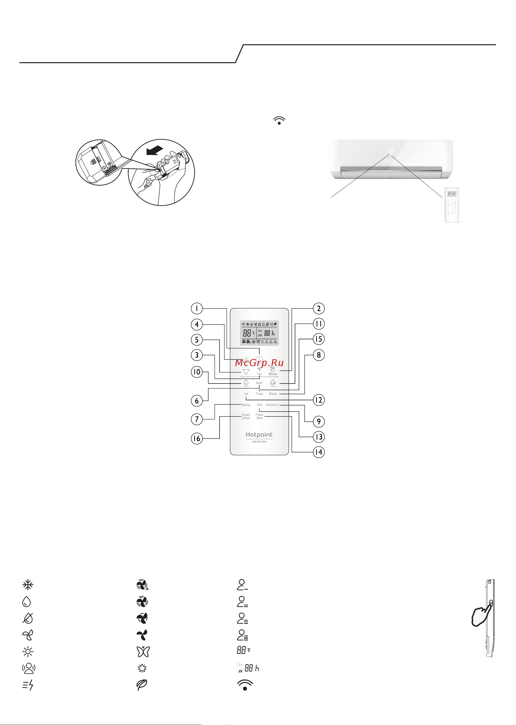 Hotpoint-Ariston SPIW409LLHA/O [31/52] Remote controller