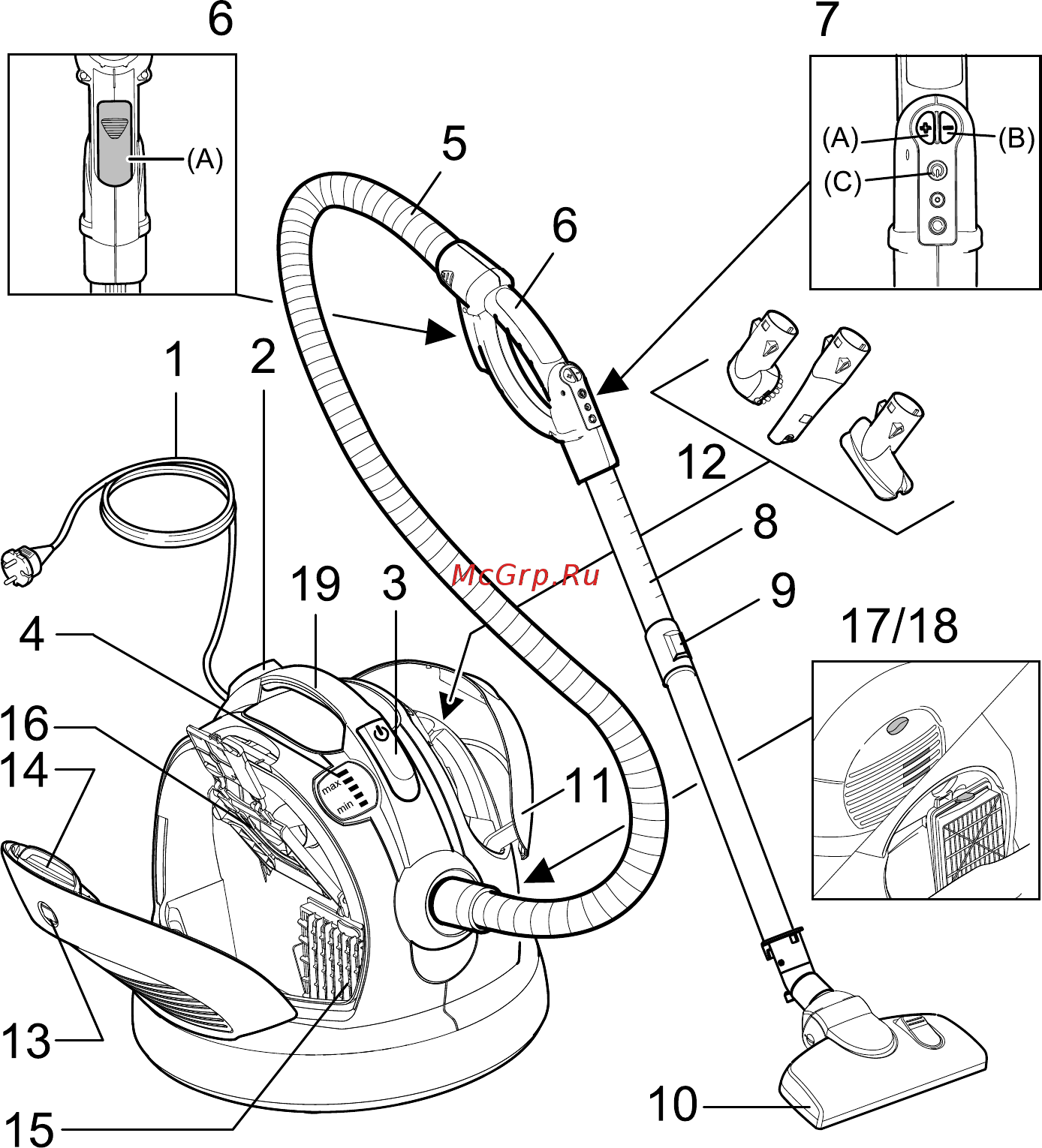 Karcher Cosyy'y VC 6 Premium White Инструкция по эксплуатации онлайн [4/11] 347183