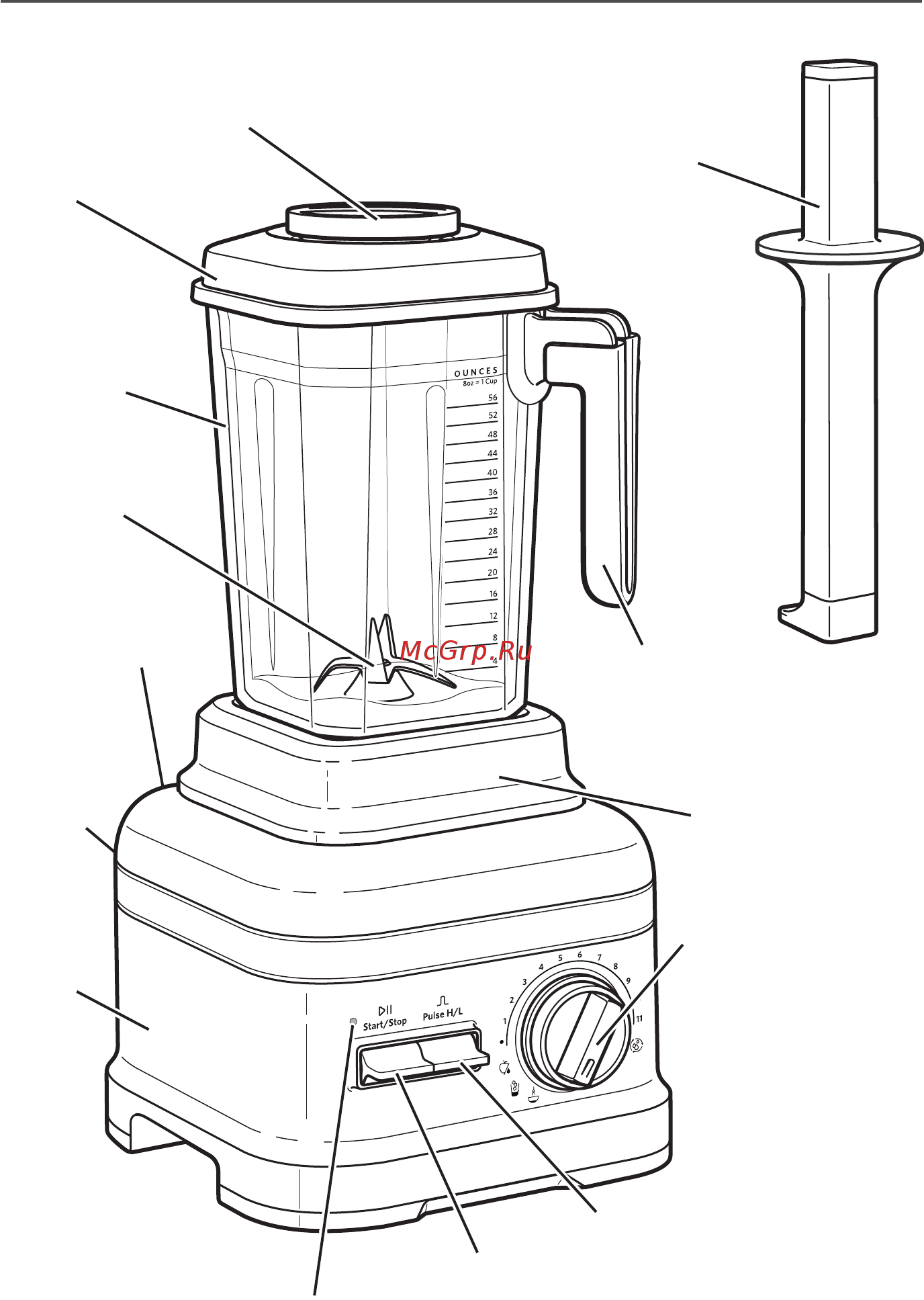 KitchenAid 5KSB8270ECA [3/17] Части и их характеристики