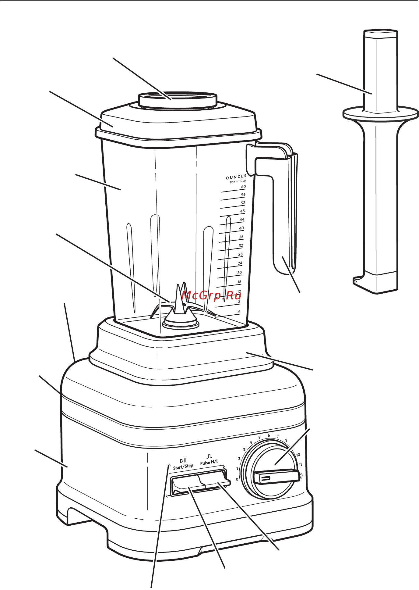 KitchenAid 5KSB7068EAC [3/17] Части и их характеристики
