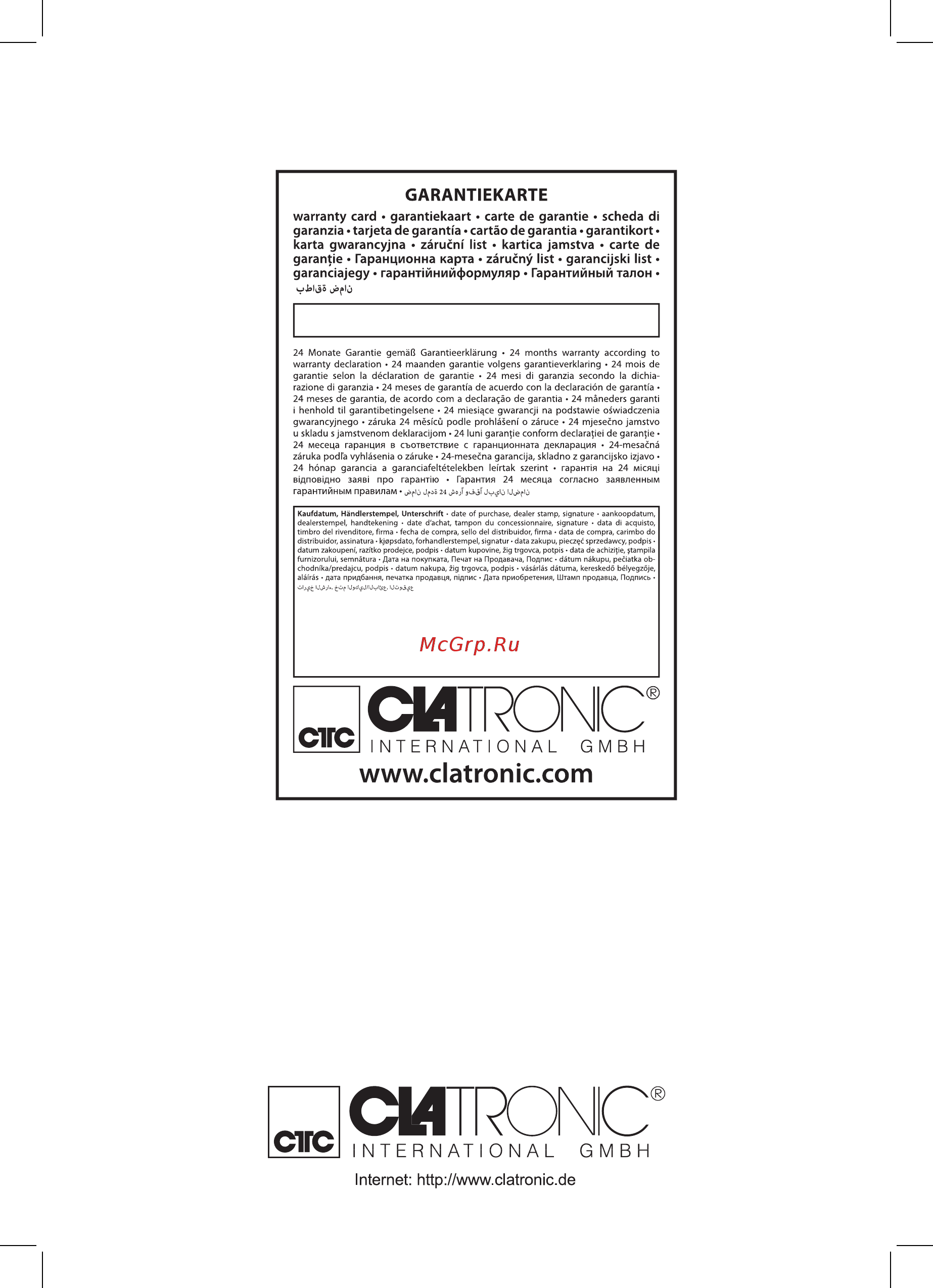 Clatronic MB 3463 schwarz (251143) [11/11] Mb 3463