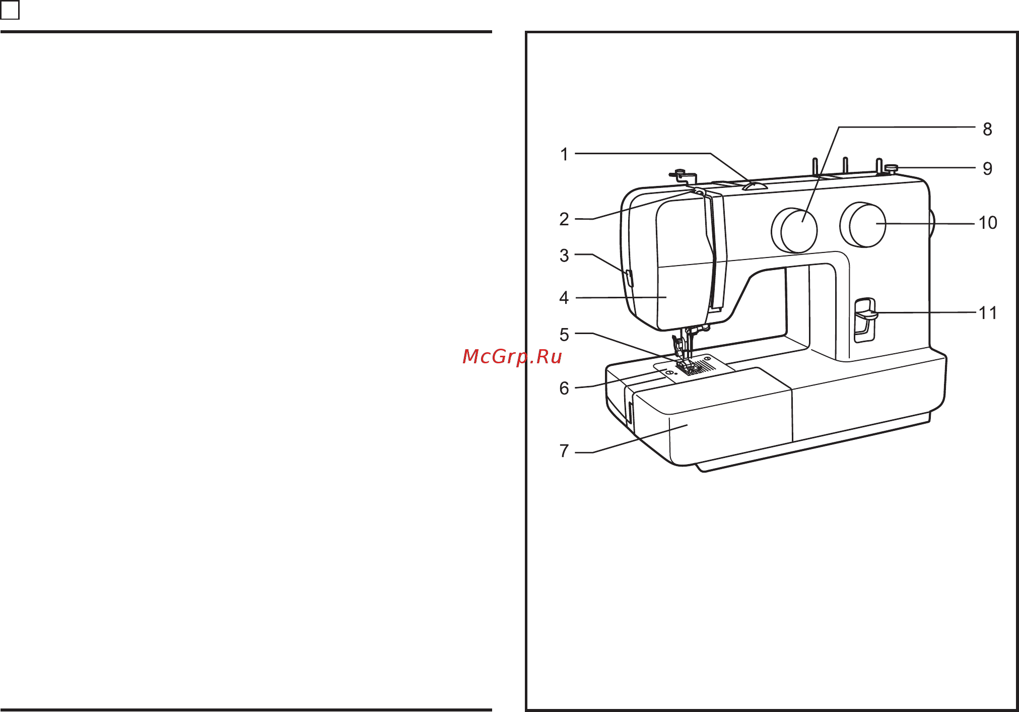 Singer 1409 [5/62] Principal parts of the machine