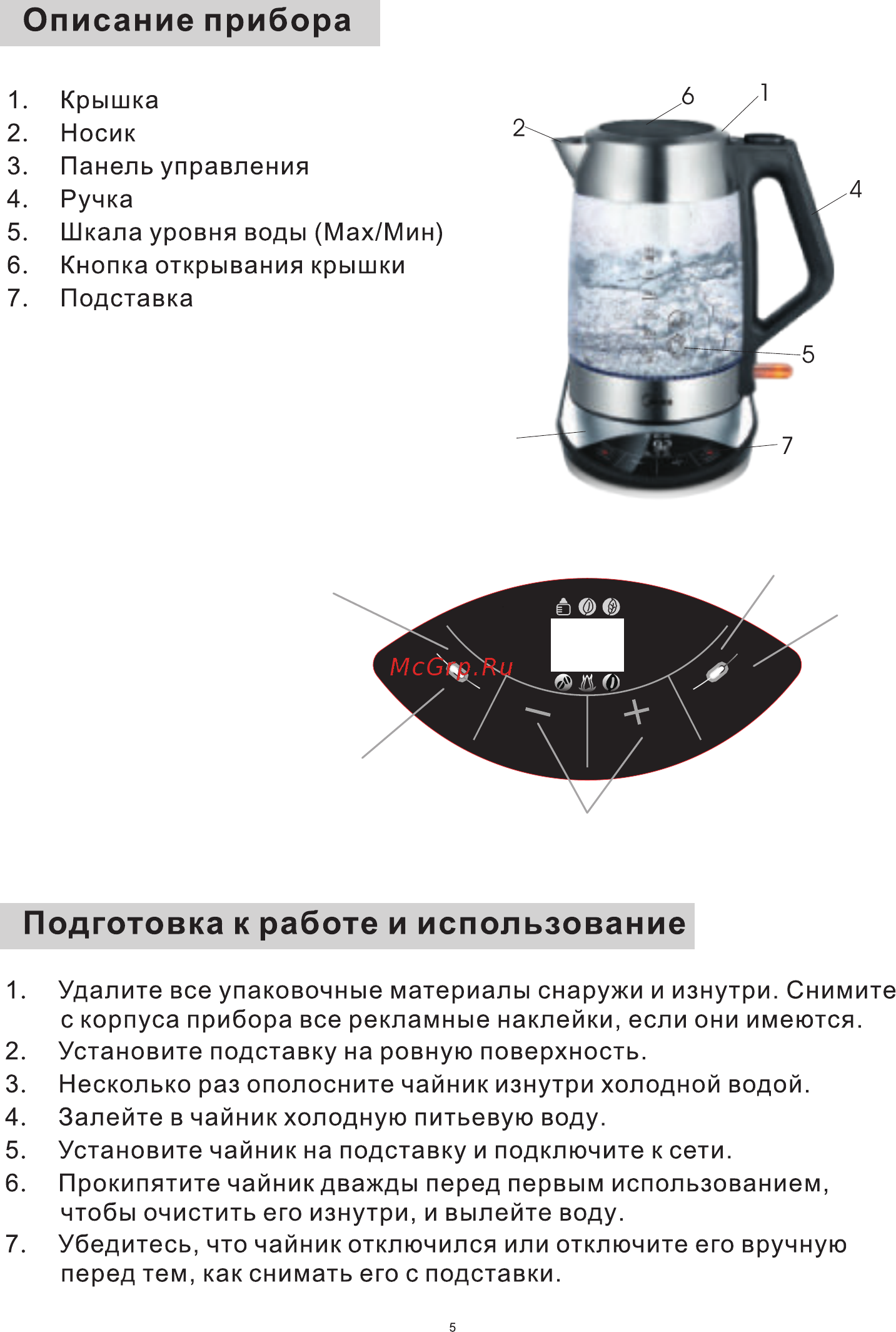 Midea MK-8005 [6/11] Вкл выкл