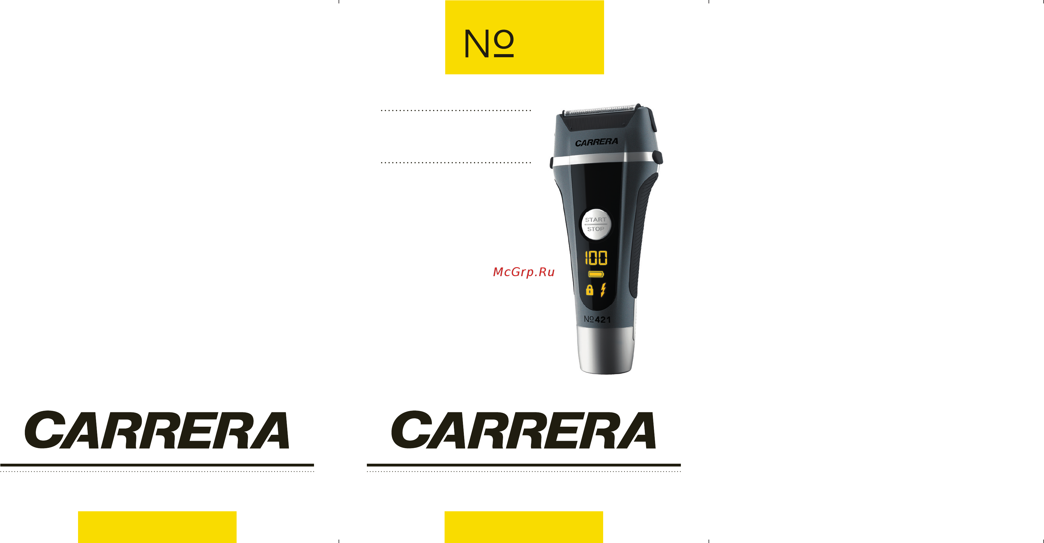 Carrera CRR-421 Инструкция по эксплуатации онлайн