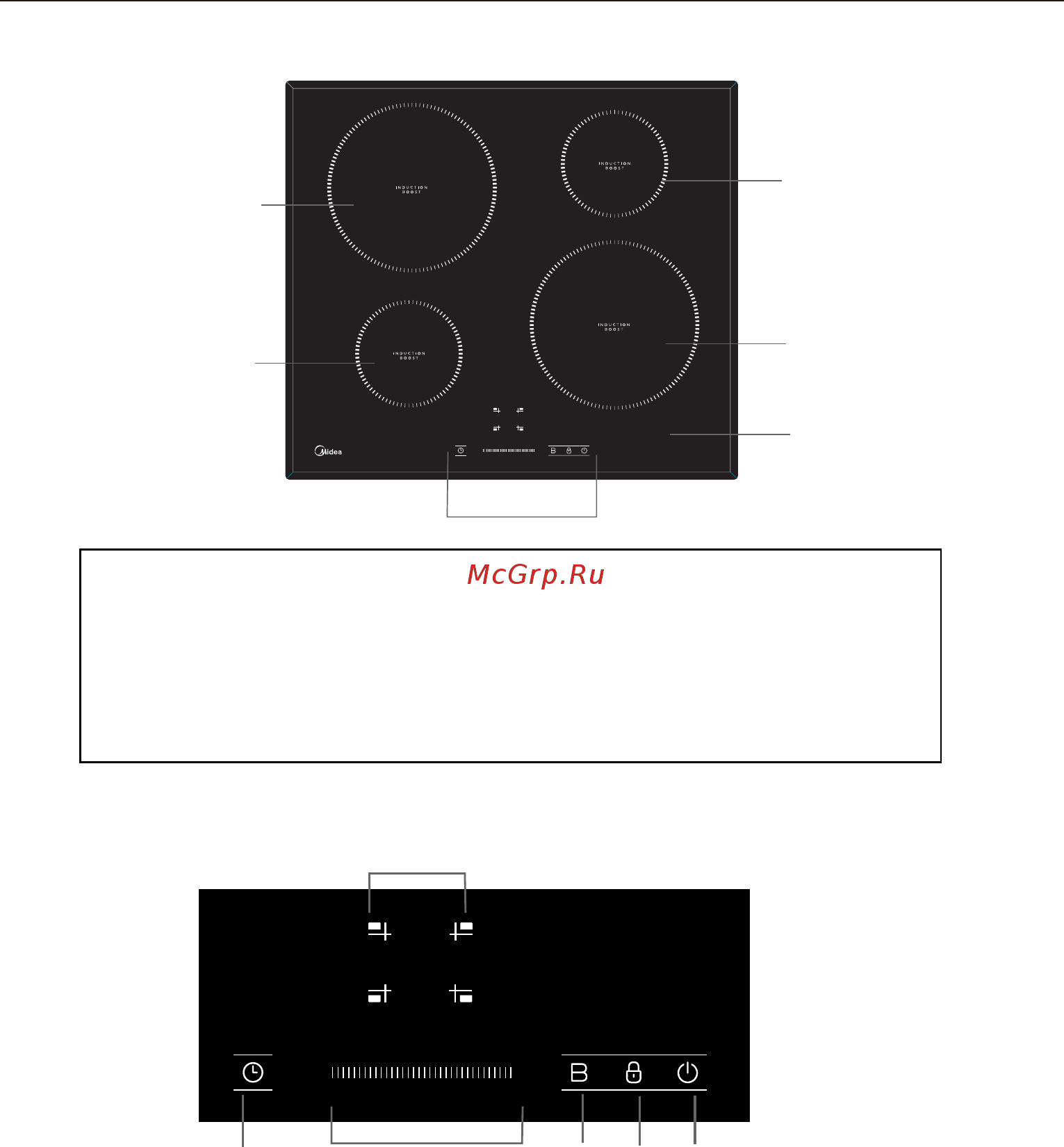Midea MIH64721FW [5/28] 1200 1500 w 4