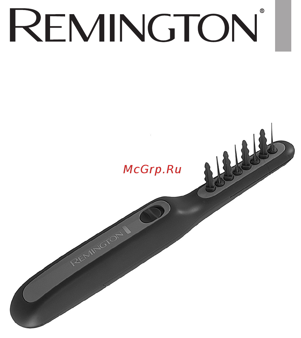 Remington DT7435 Tangled to Smooth black Инструкция по эксплуатации онлайн