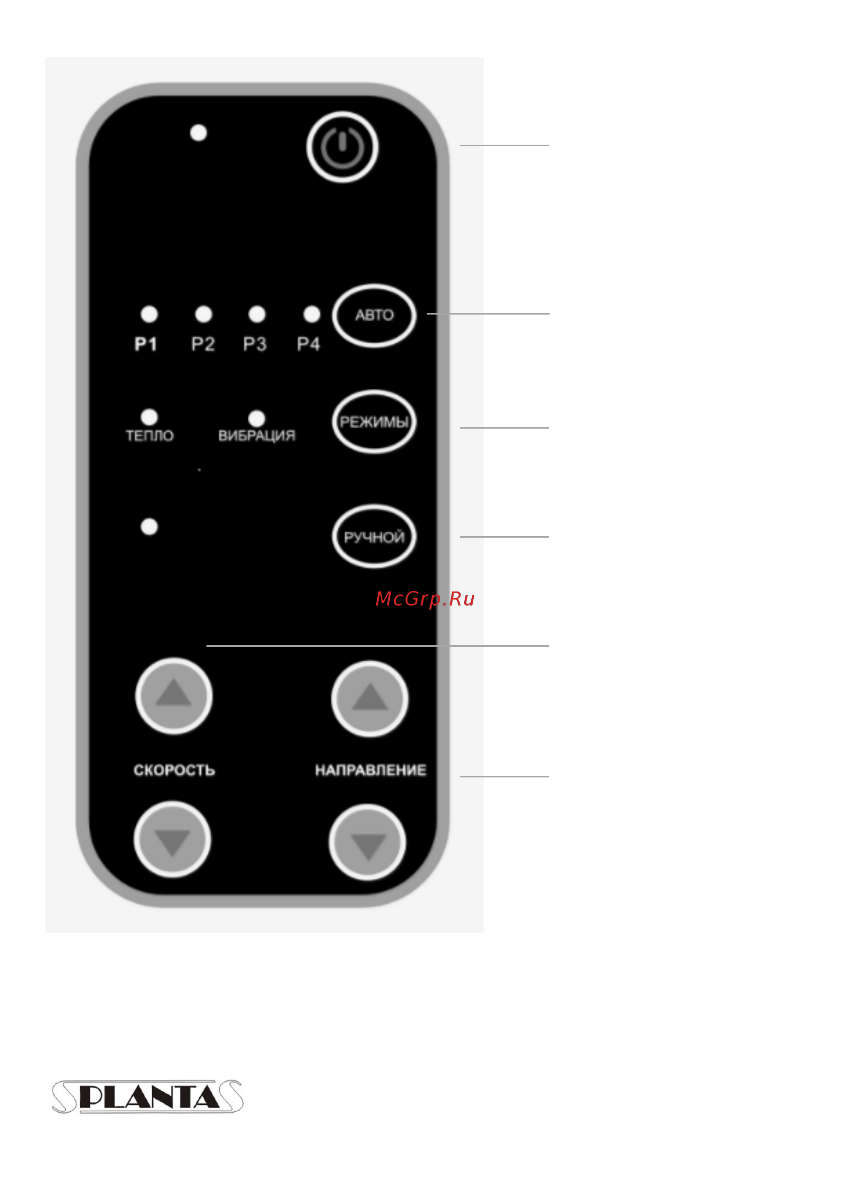 Planta MF-4W Massage Bliss Инструкция по эксплуатации онлайн [6/10] 347726