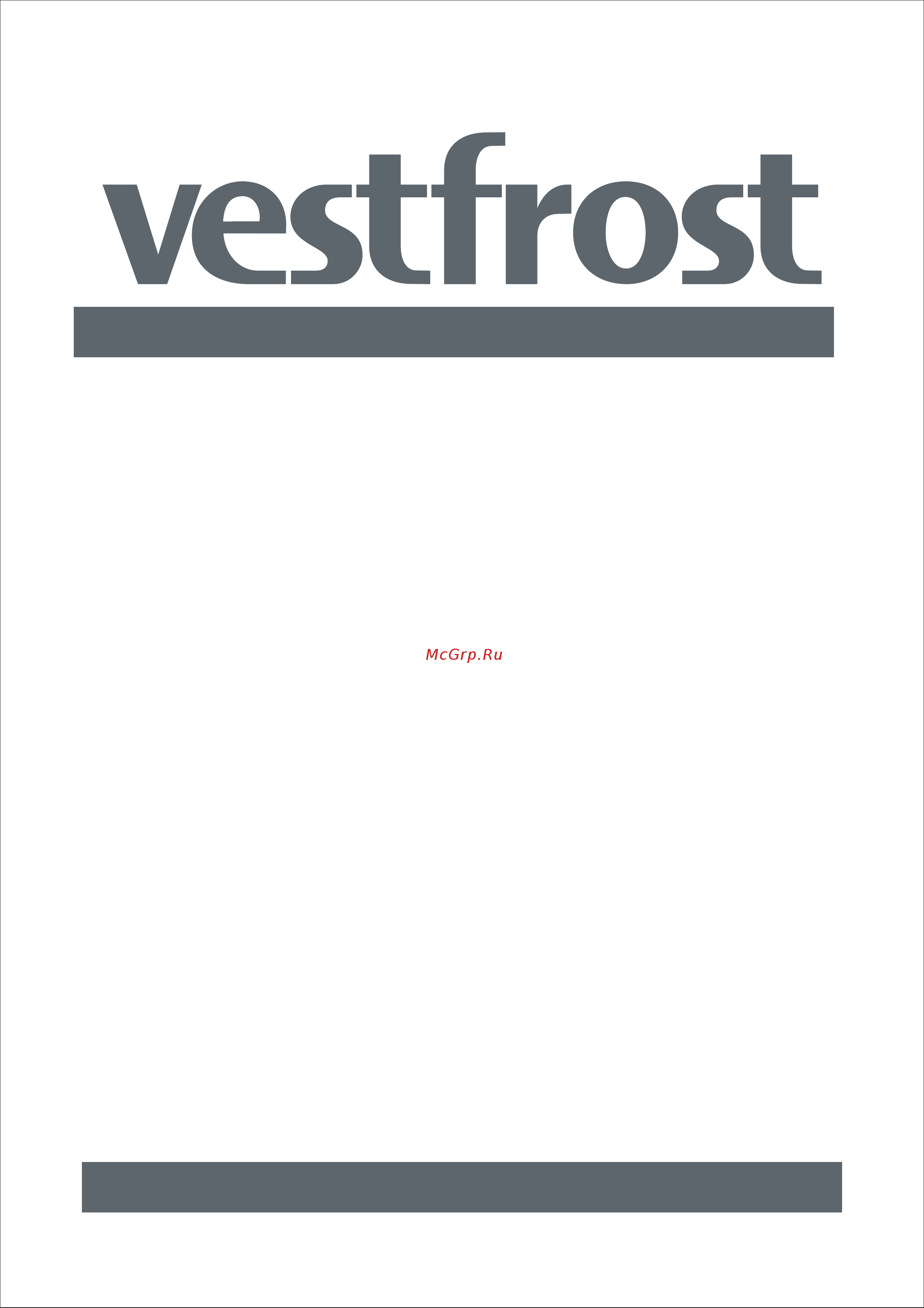 Vestfrost VFWC120Z1 Инструкция по эксплуатации онлайн