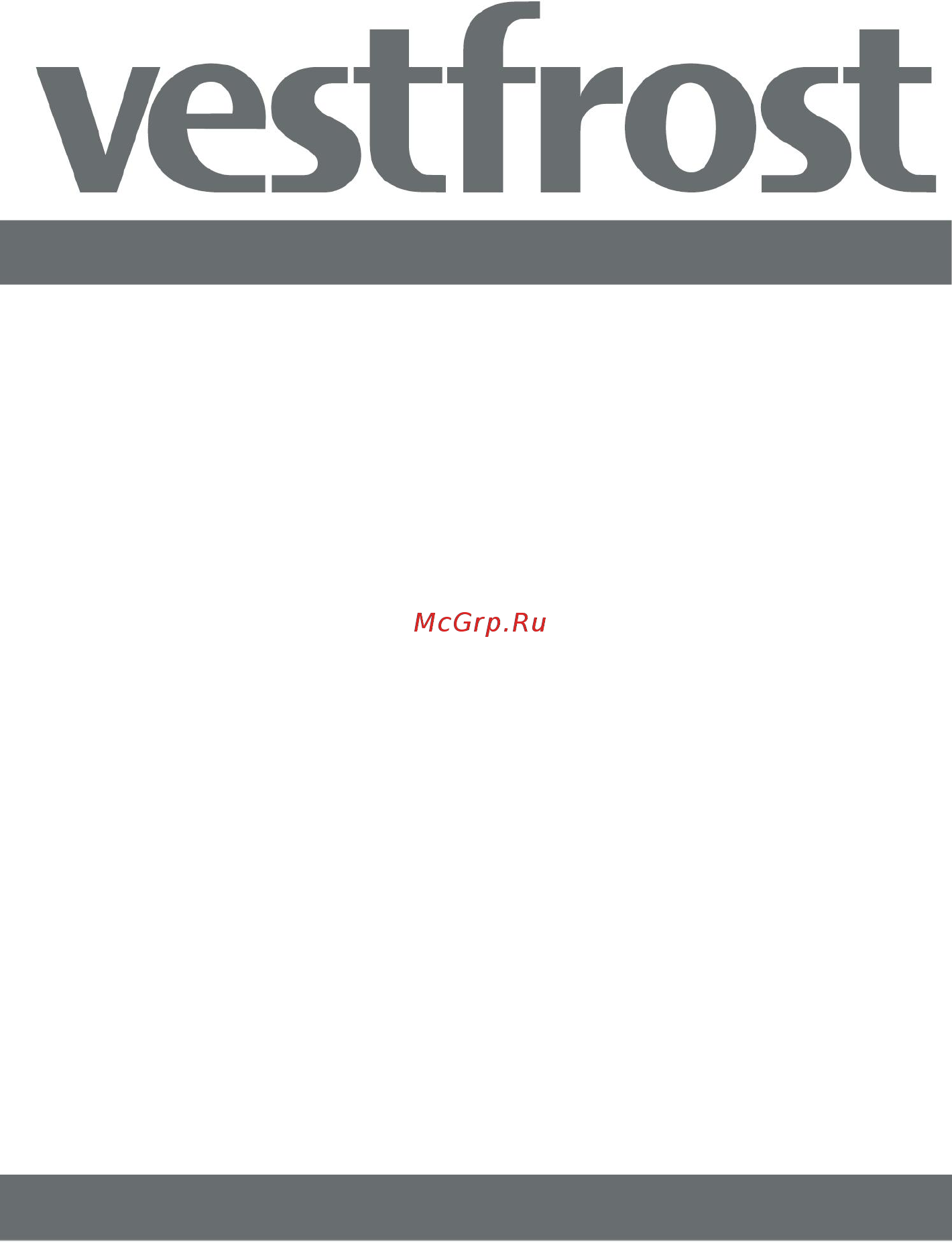 Vestfrost VFCH230W Инструкция по эксплуатации онлайн