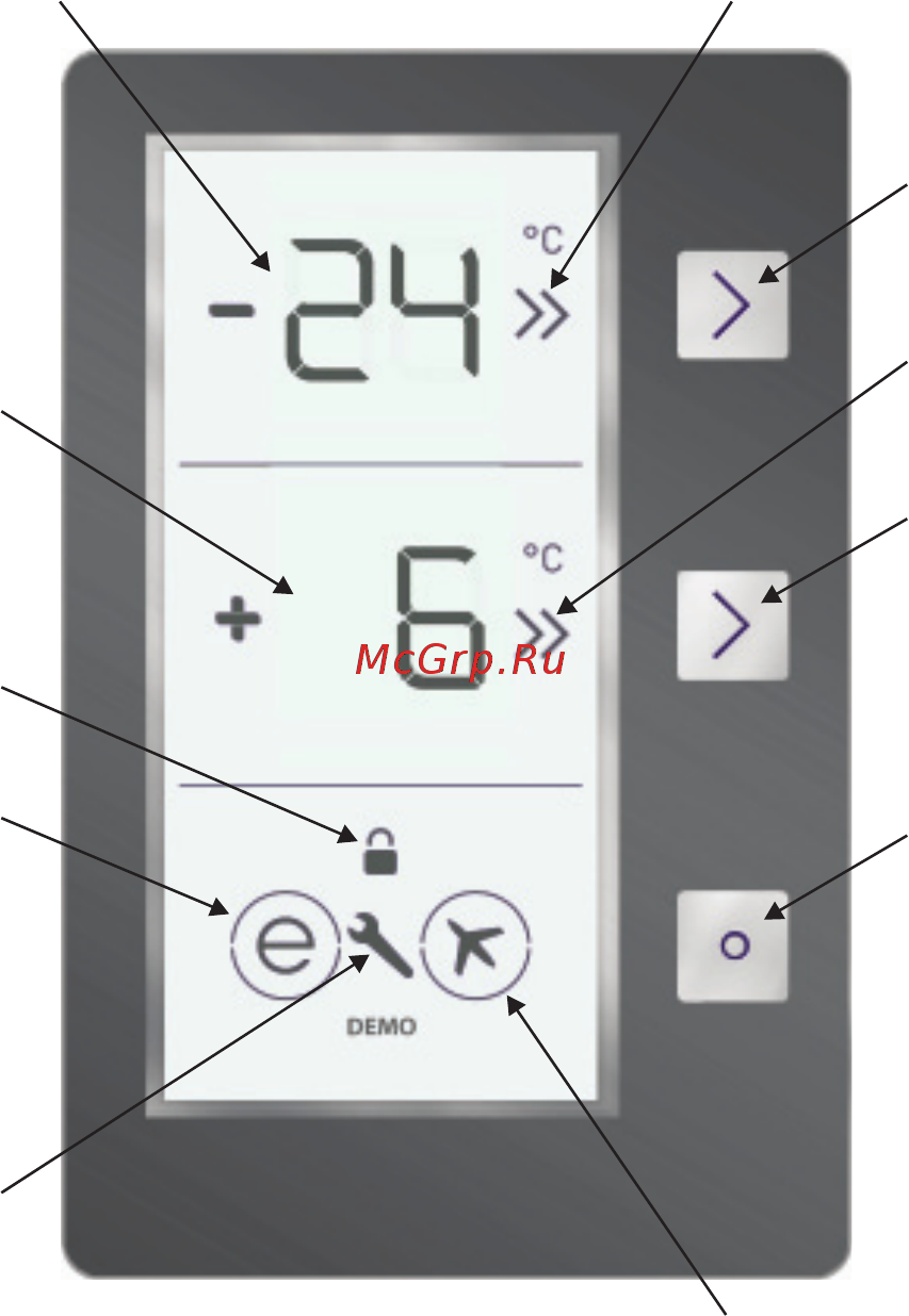 Vestfrost VF473EB [11/56] Дисплей и панель управления