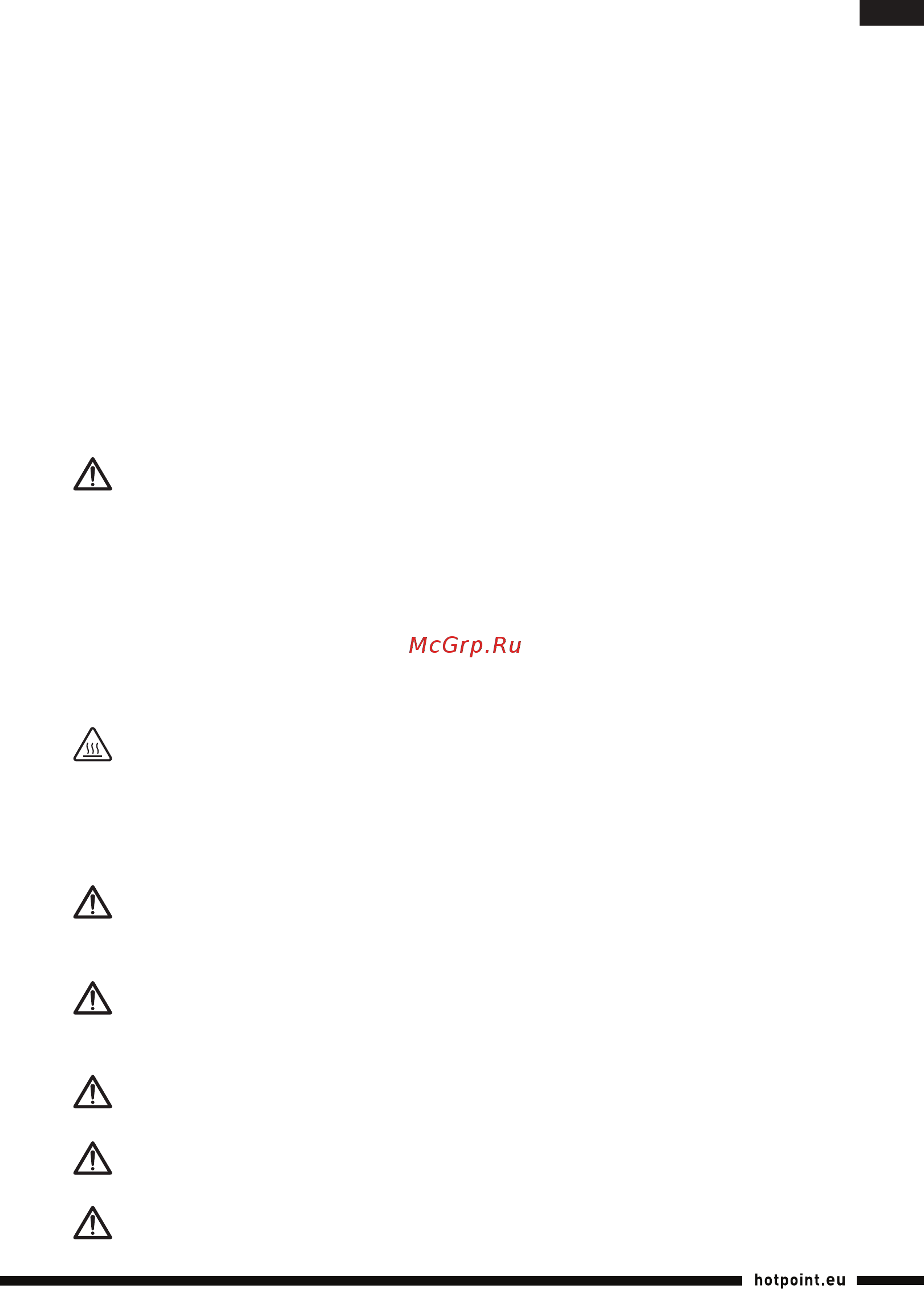 Hotpoint-Ariston SI С55 DEW [5/108] Istruzioni generali per la sicurezza