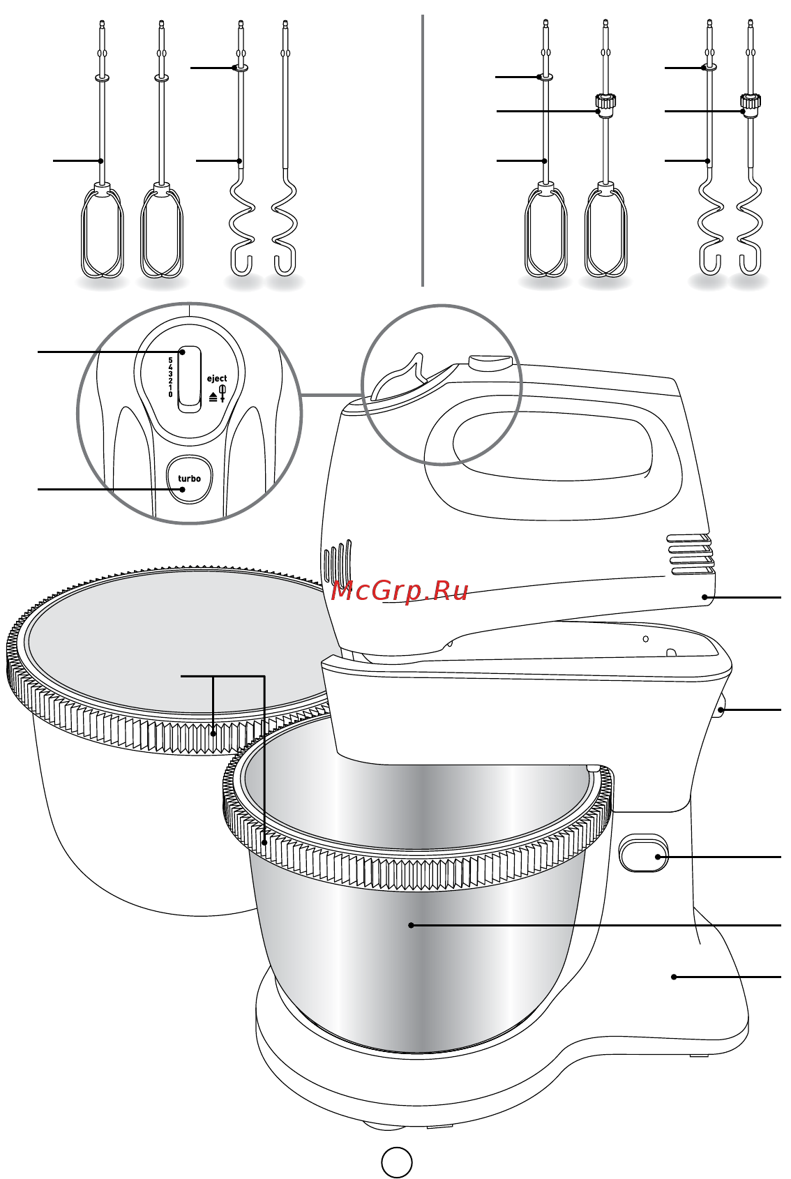 Moulinex Quick Mix HM3128B1 Инструкция по эксплуатации онлайн [2/24] 581986