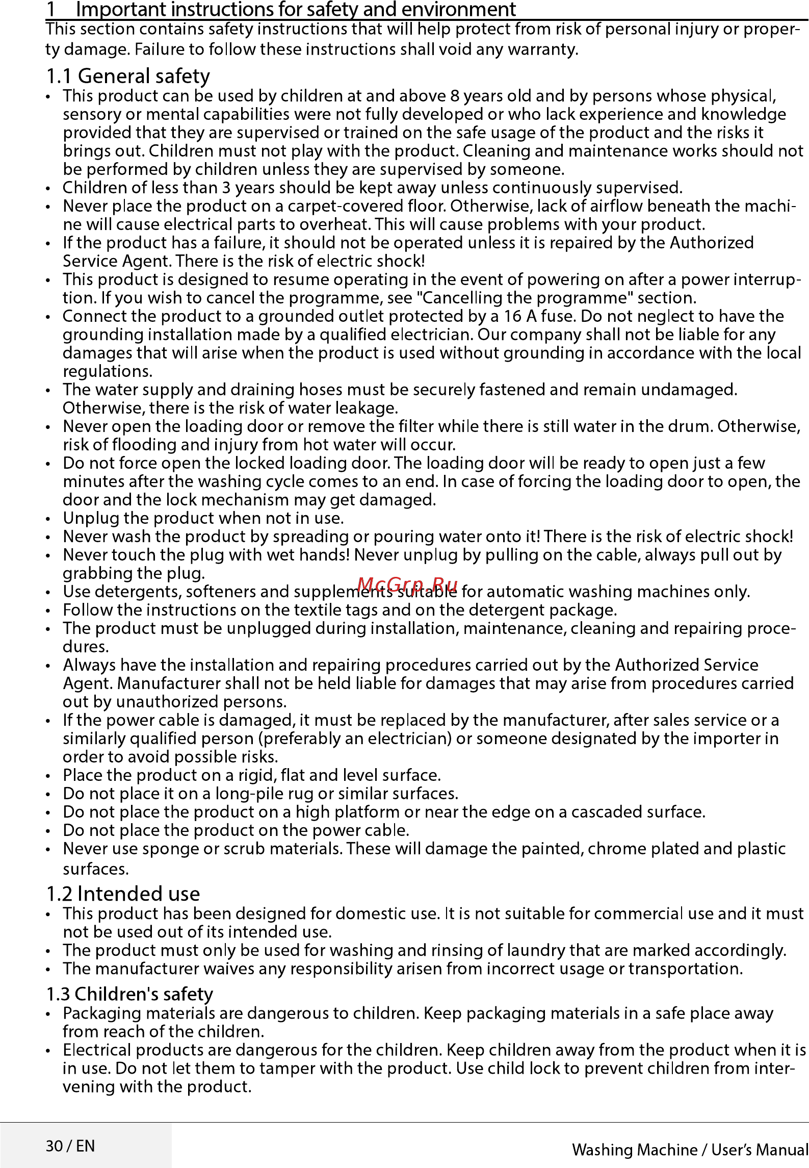Beko WRE 6511 BWW [30/52] Important instructions for safety and environment__________________________________