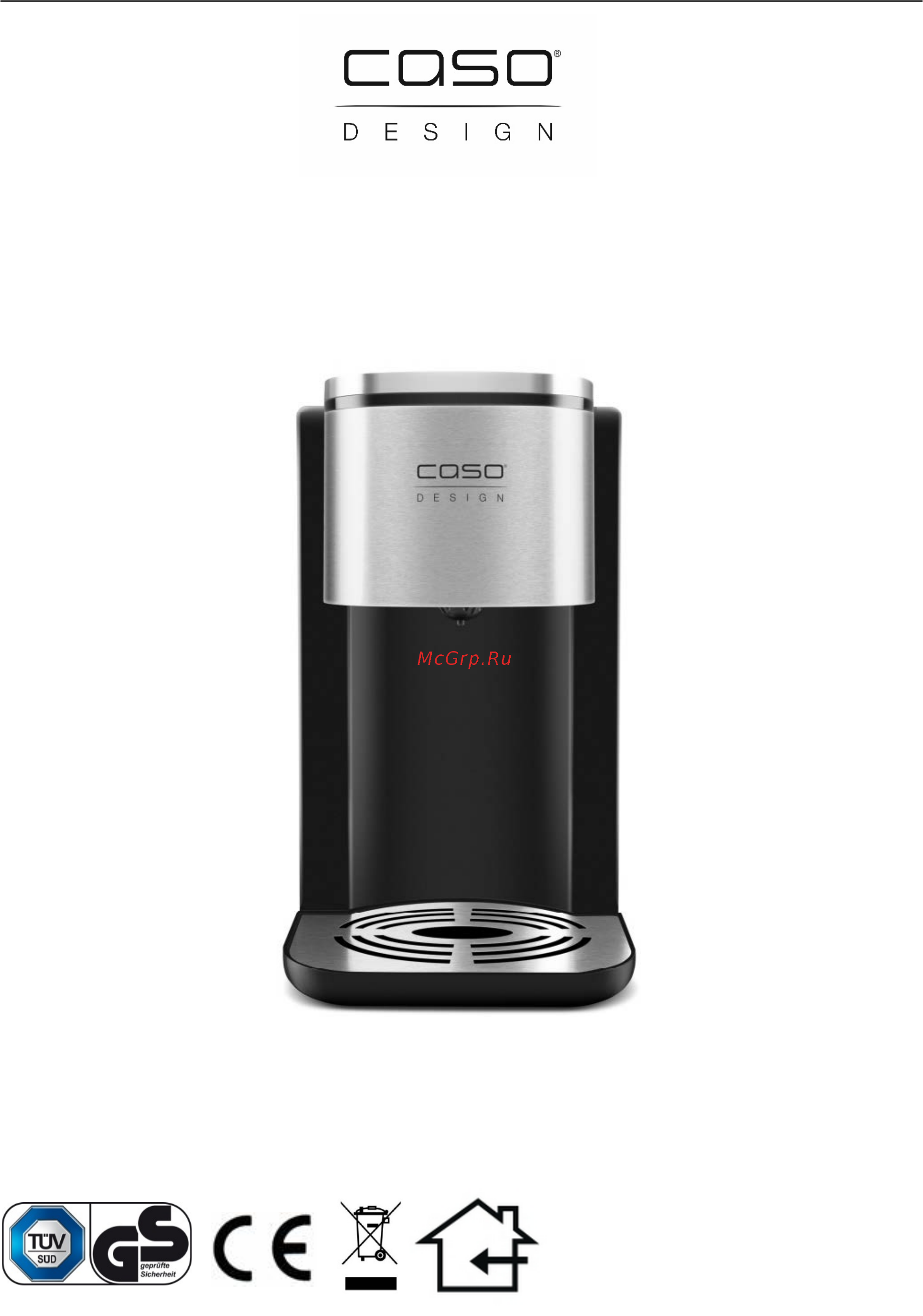 Caso HW 500 Touch (1863) Инструкция по эксплуатации онлайн