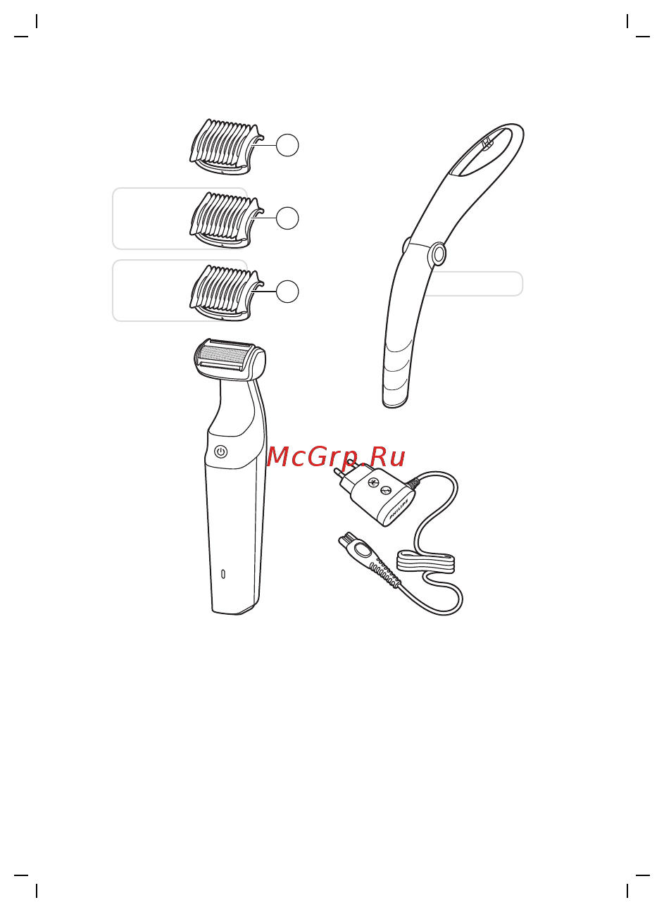 Philips Bodygroom Series 3000 (BG3015) Инструкция по эксплуатации онлайн [3/17] 348002