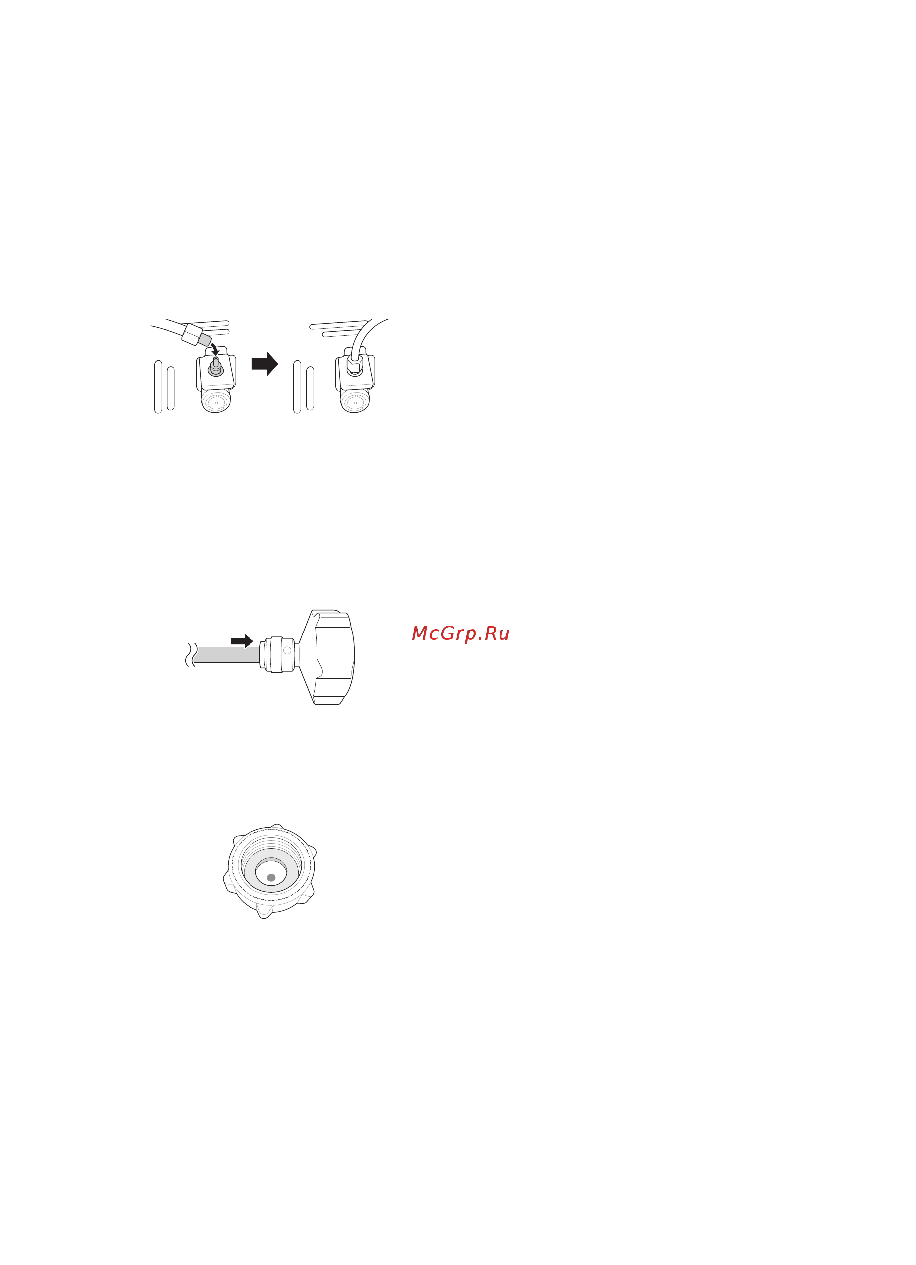 LG InstaView GR-X24FTKSB [21/56] Подключение шланга к водопроводному крану