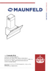 Maunfeld CASCADA MINI 60 BLACK glass Инструкция по эксплуатации
