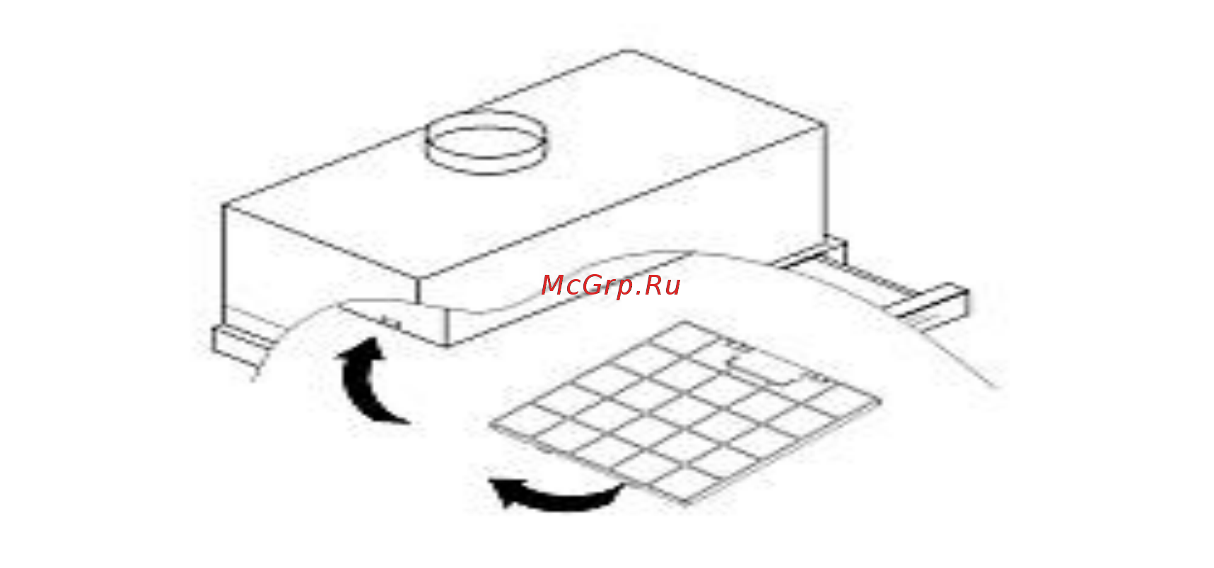 Maunfeld CROSBY PUSH 60 INOX Gl [6/22] Угольный фильтр