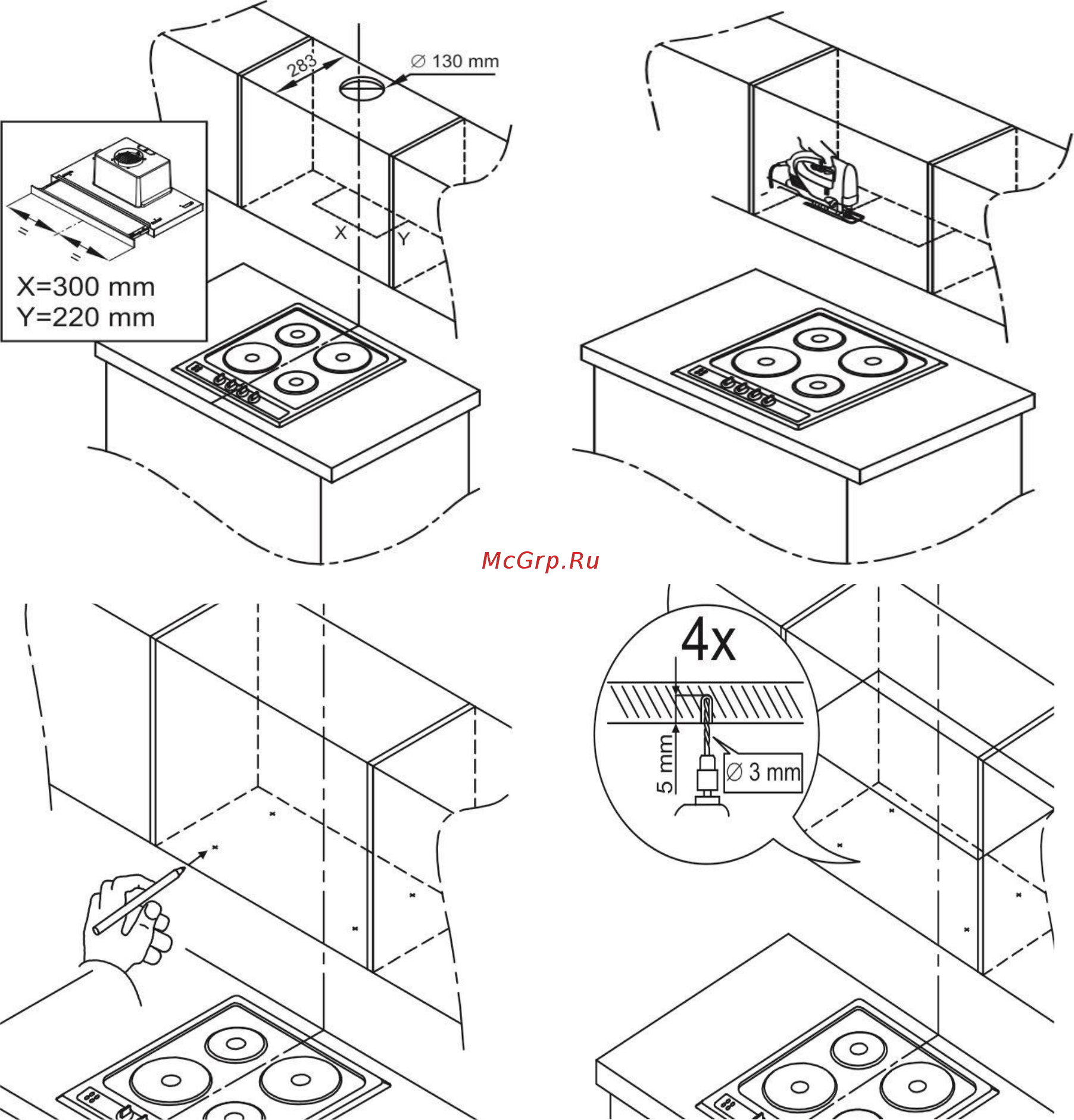 Maunfeld OUSE TOUCH 60 Glass Black Инструкция по эксплуатации онлайн [4/10] 348235