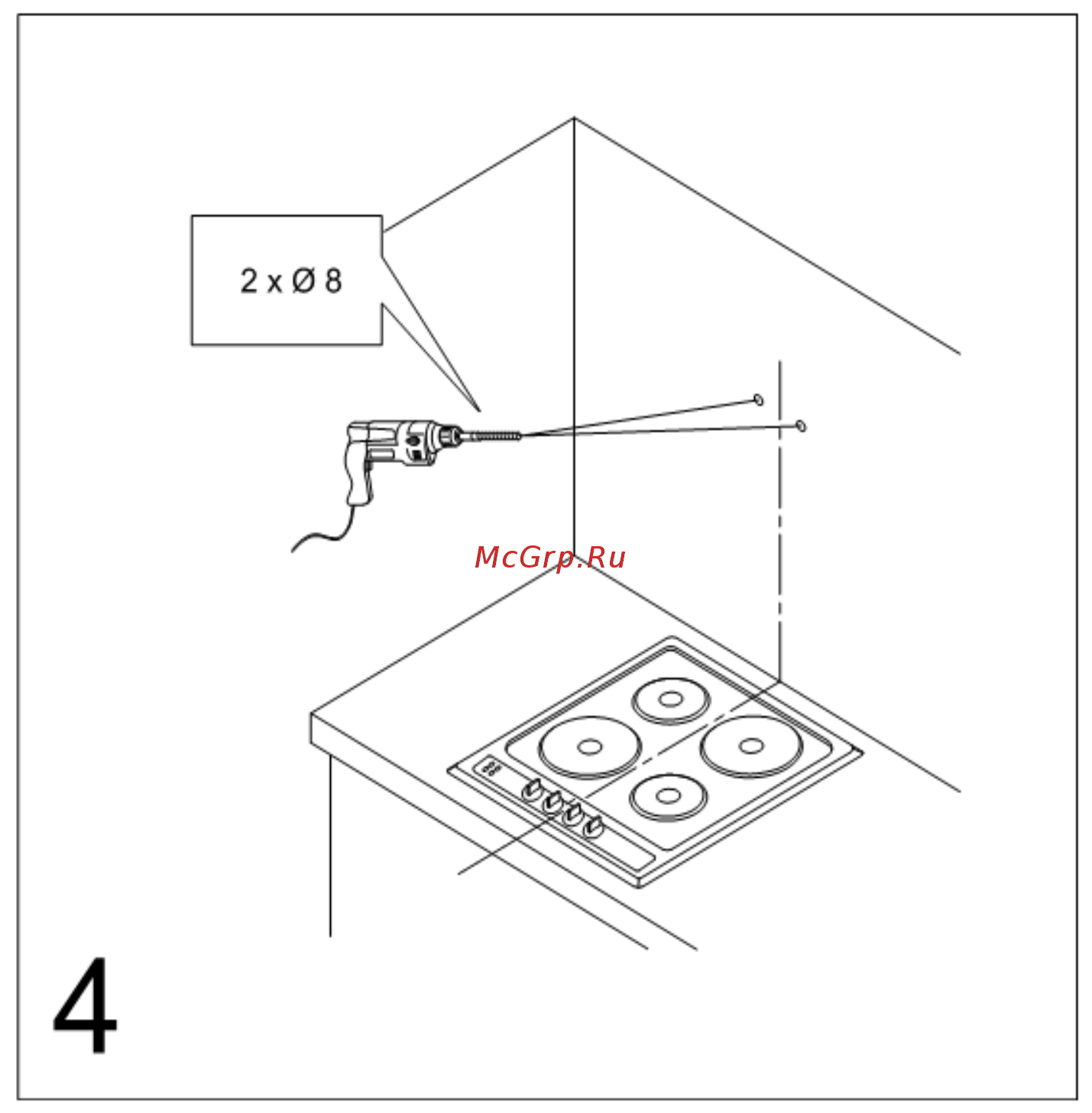Maunfeld TOWER TOUCH 60 White Glass Black Инструкция по эксплуатации онлайн [8/25] 348281