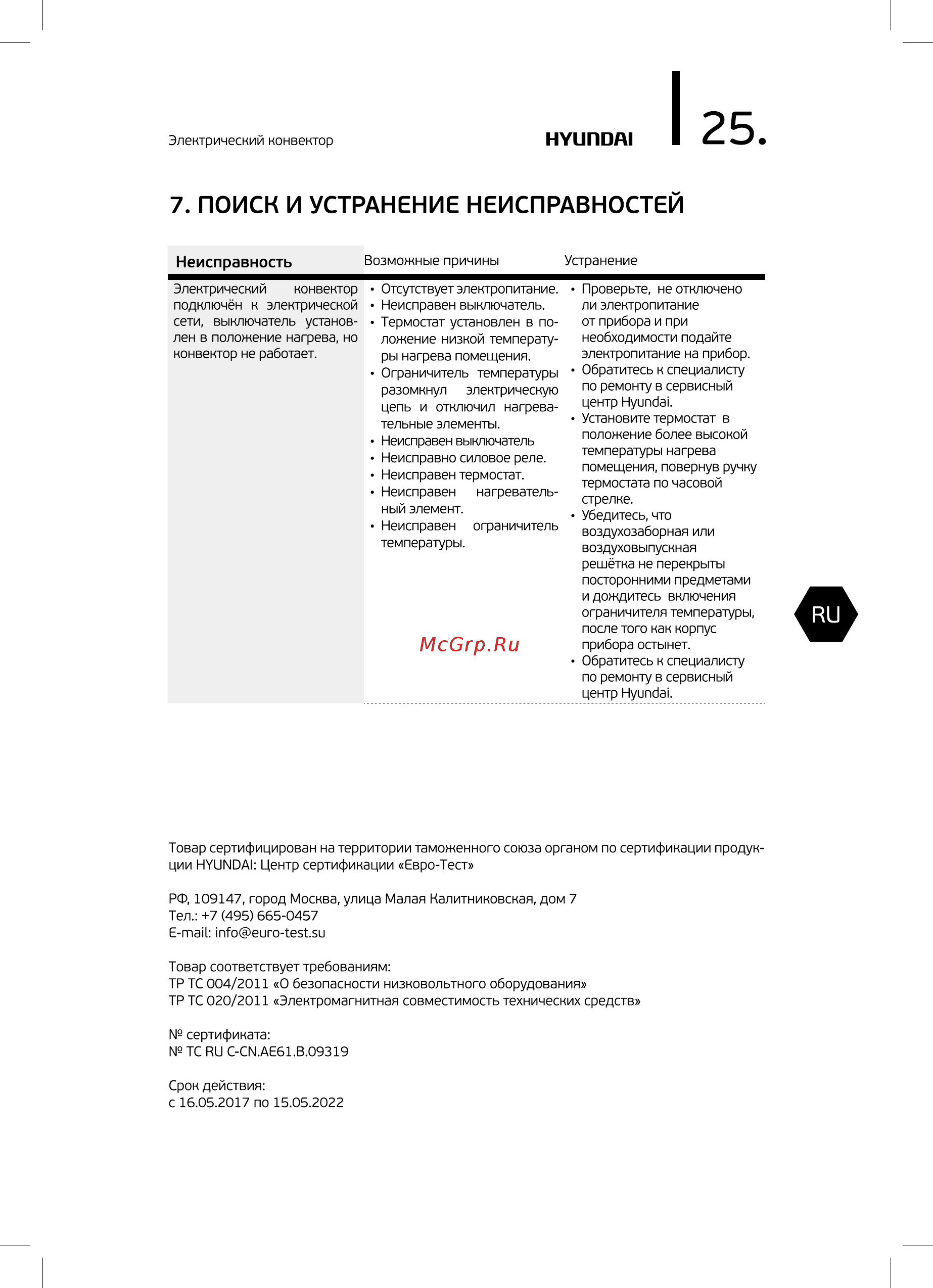 Hyundai H-HV4-20-UI606 Инструкция по эксплуатации онлайн [14/29] 348551