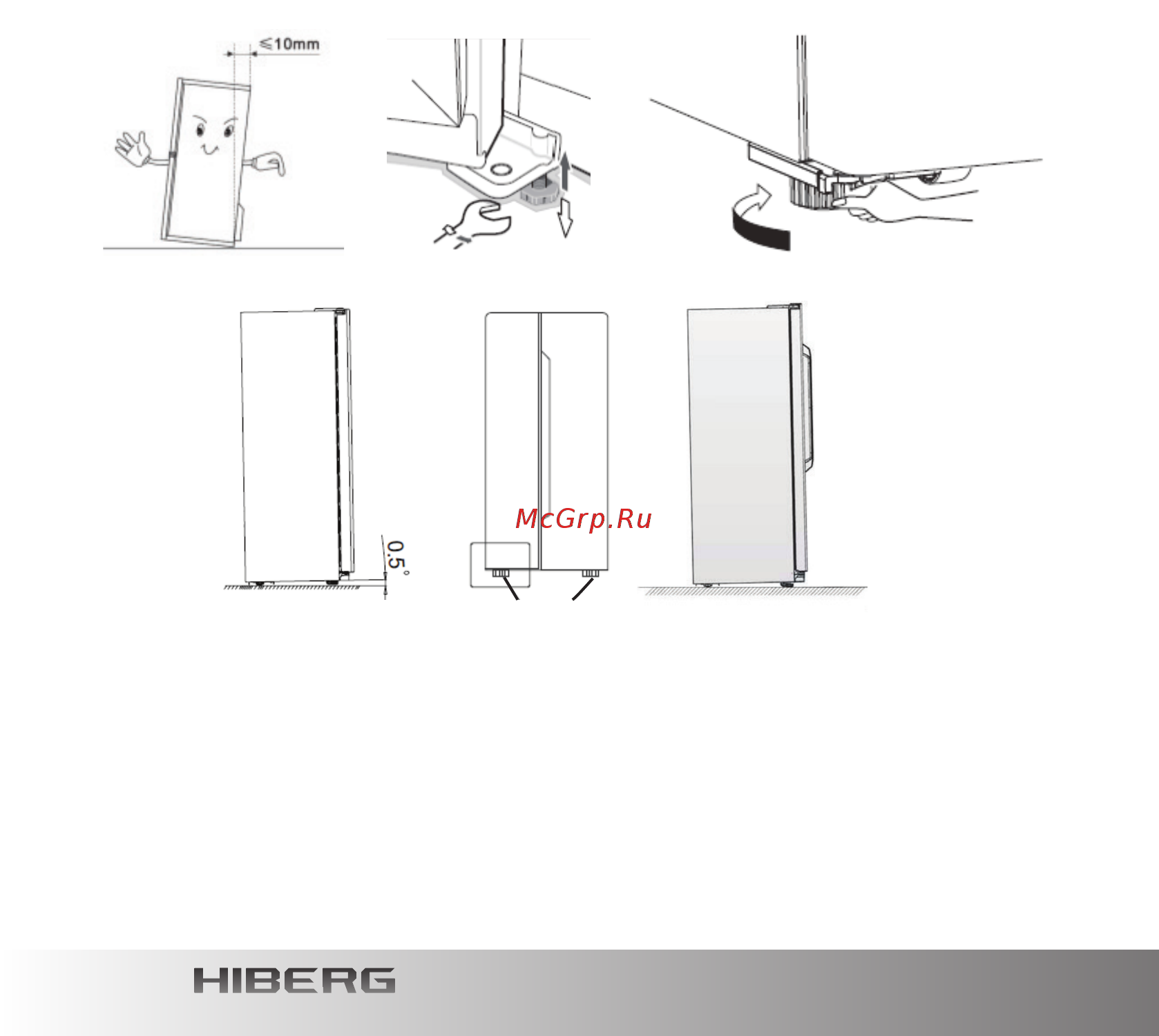 Hiberg RFQ-490DX NFGB [12/44] Выравнивание холодильника