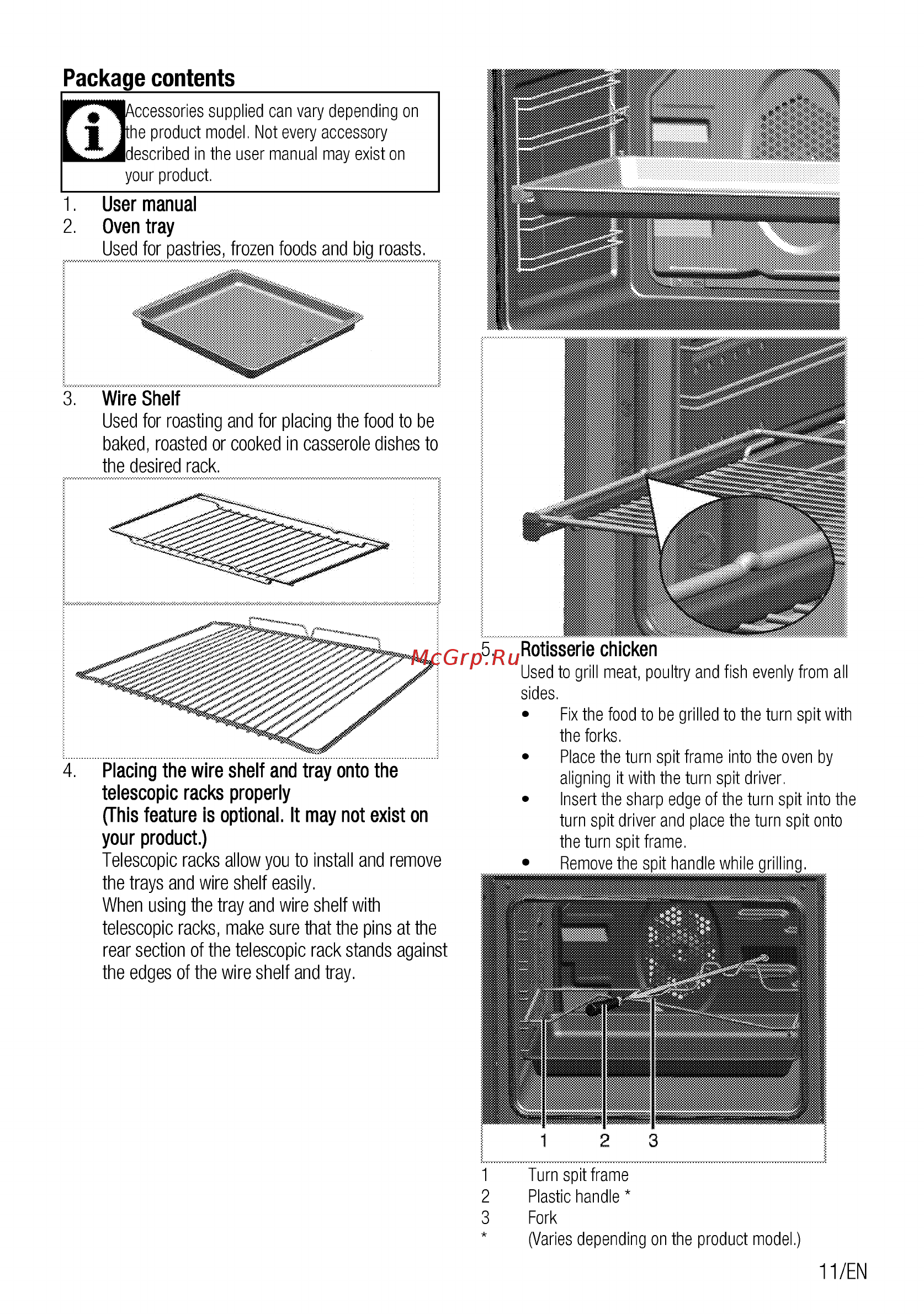 Beko FSET52130GW [11/100] Package contents