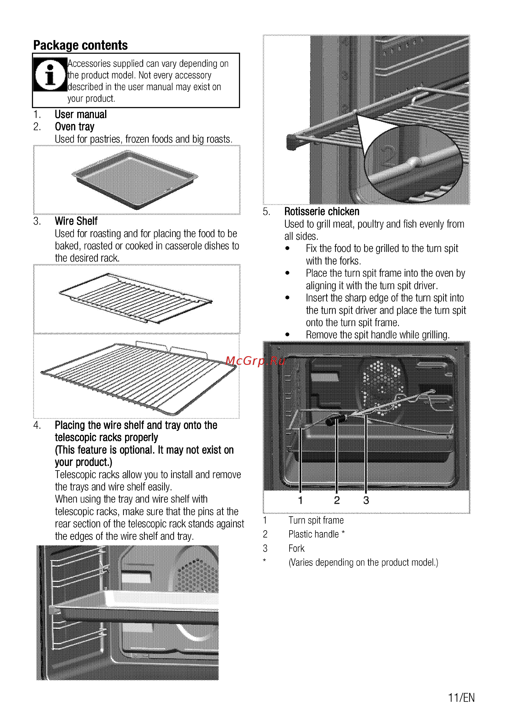 Beko FSET 51130 GX [11/100] Package contents_________________