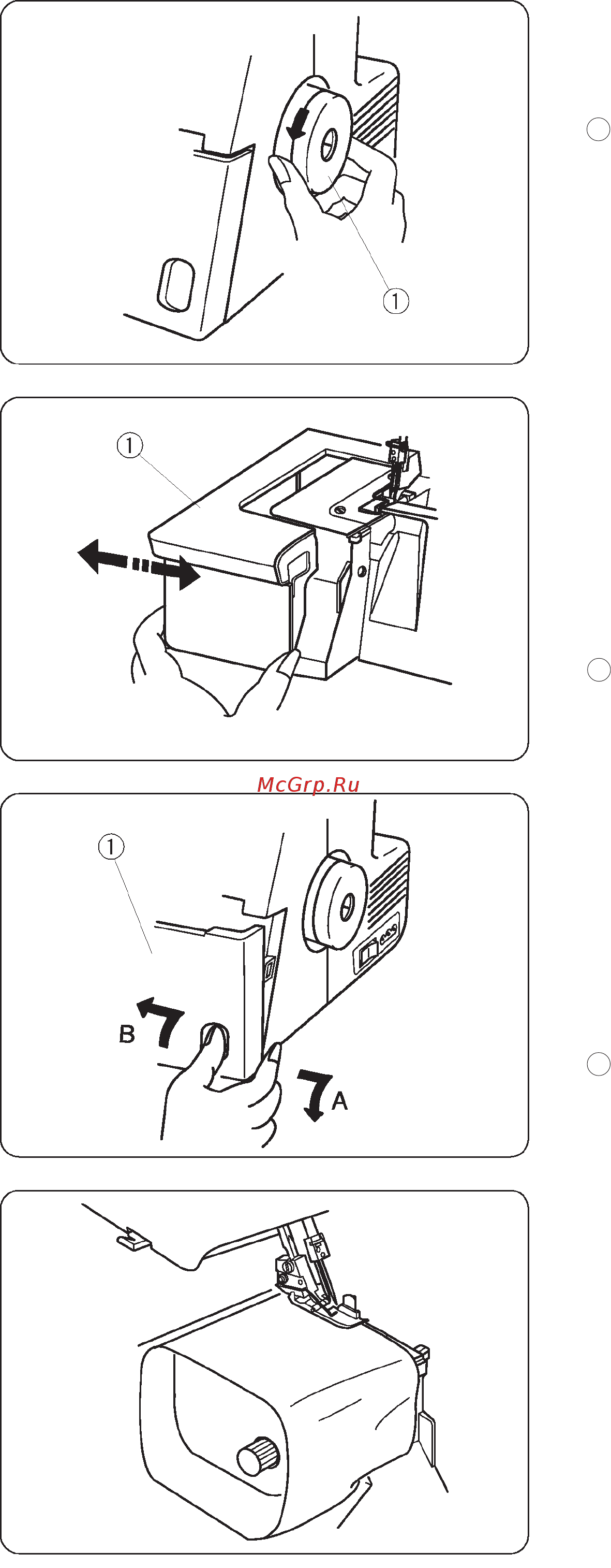 Janome Mylock 784  [8/50] Панель петлителей