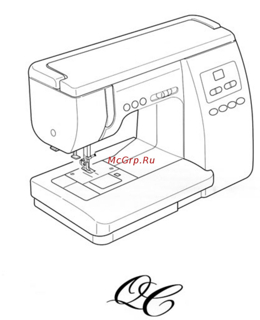 Janome  QC1M Инструкция по эксплуатации онлайн